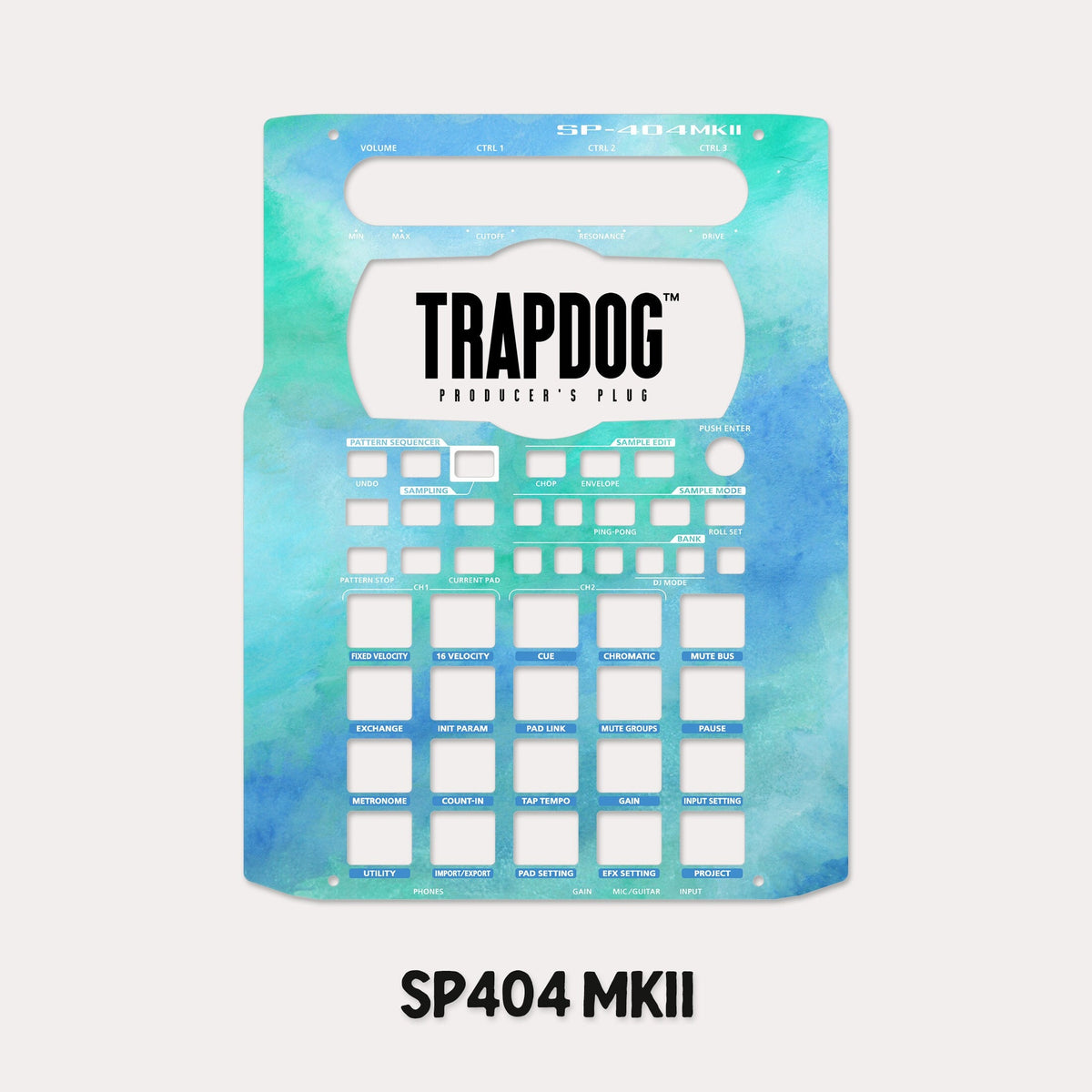 SP404 MKII | A | SX | OG Vinyl Faceplate Skin Sticker | Vaporwave
