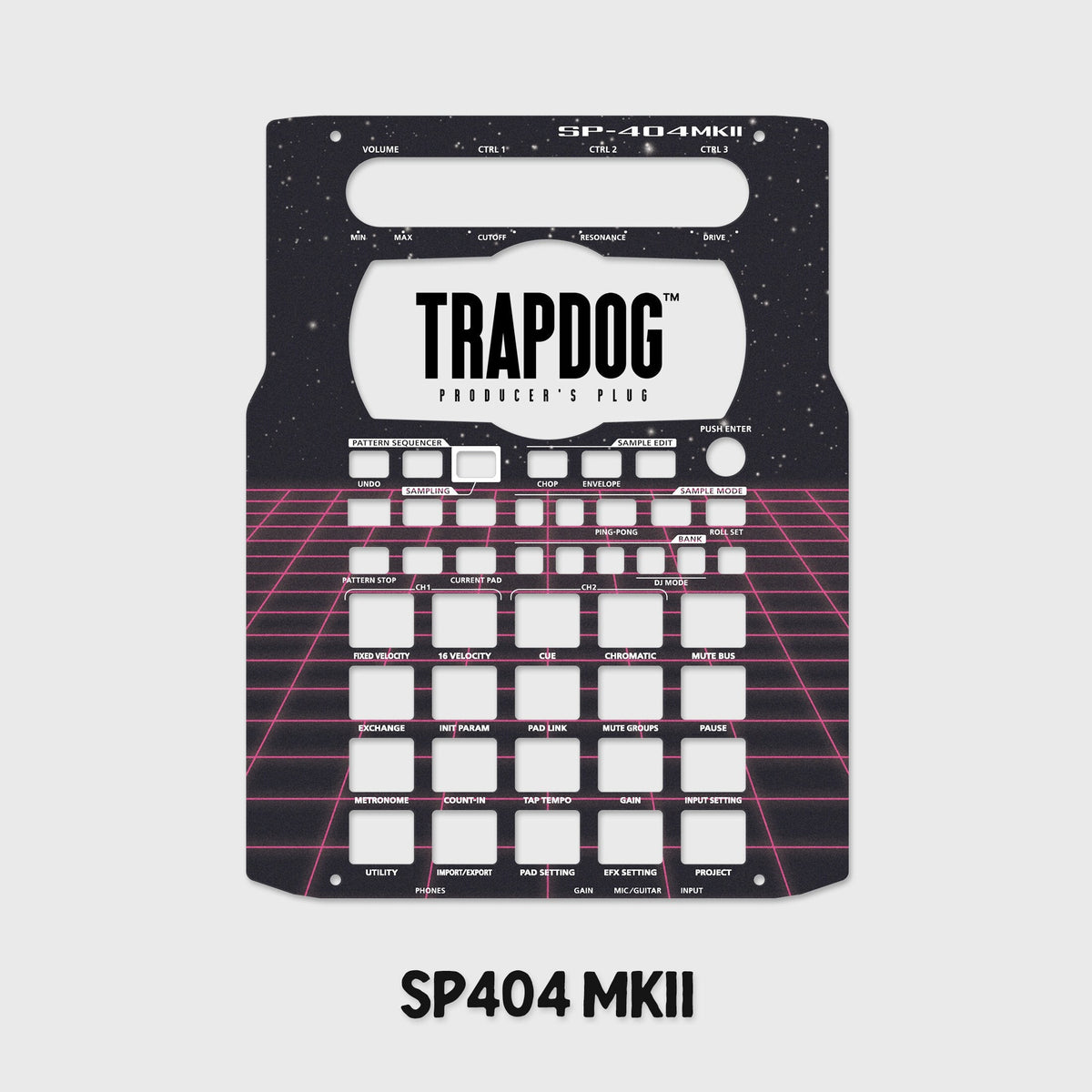 SP404 MKII | A | SX | OG Vinyl Faceplate Skin Sticker | Vaporwave