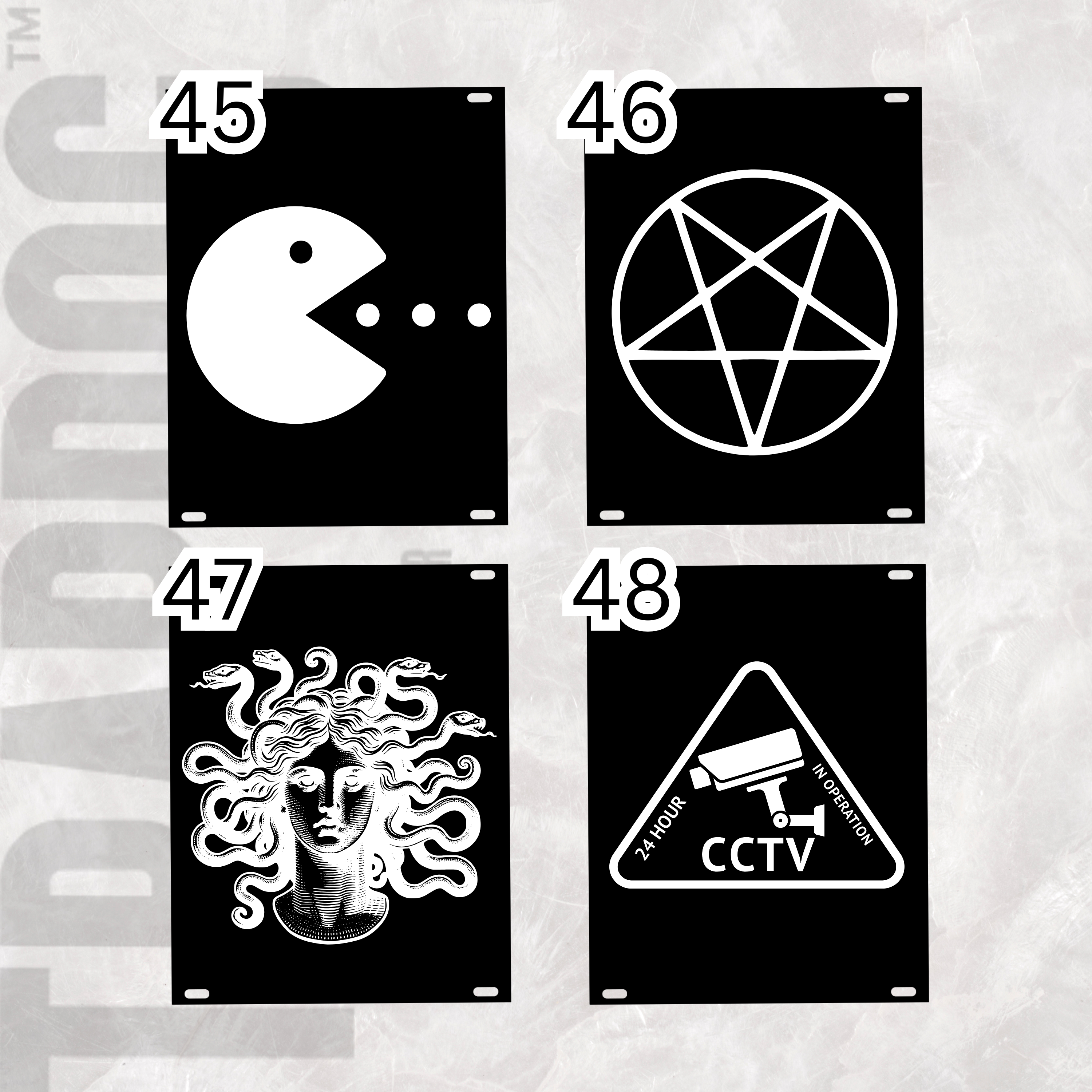 Artwork Laser Engraved Acrylic Eurorack Panels 1.5mm / Eurorack Panels For Filling Gaps / Any Size HP / Blank Eurorack Panels