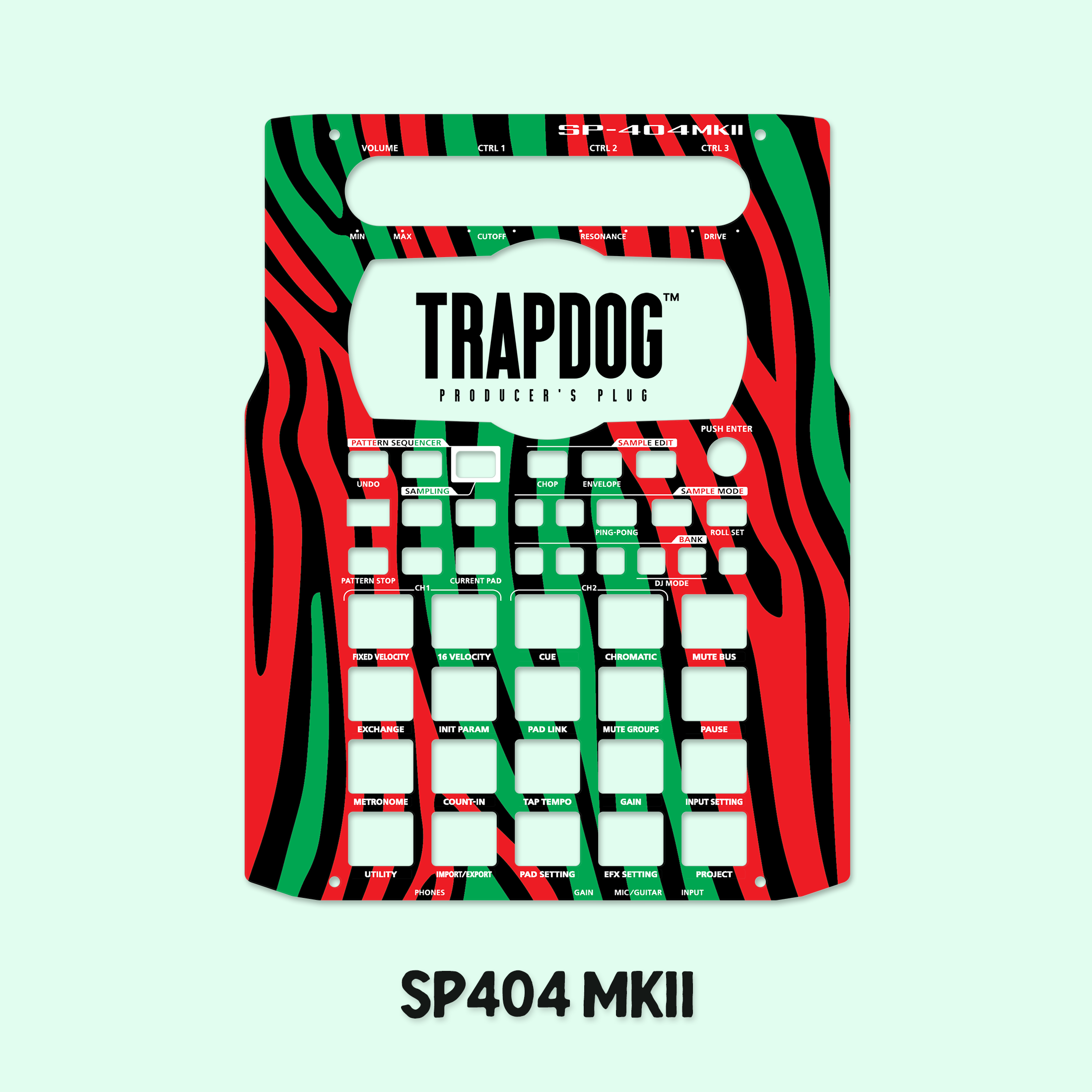 SP404 MKII | A | SX | OG Vinyl Faceplate Skin Sticker | Theory