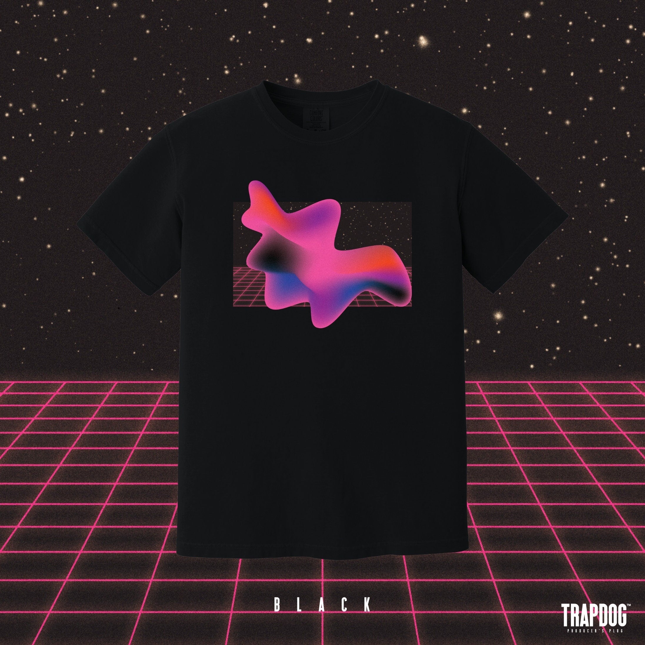 TRAPDOG® Synthwave Vaporwave Aesthetic T-Shirt | Psychedelic Trippy Alt Clothing | Retrowave Anime Cyberpunk | Grunge Rave Gear | R#11