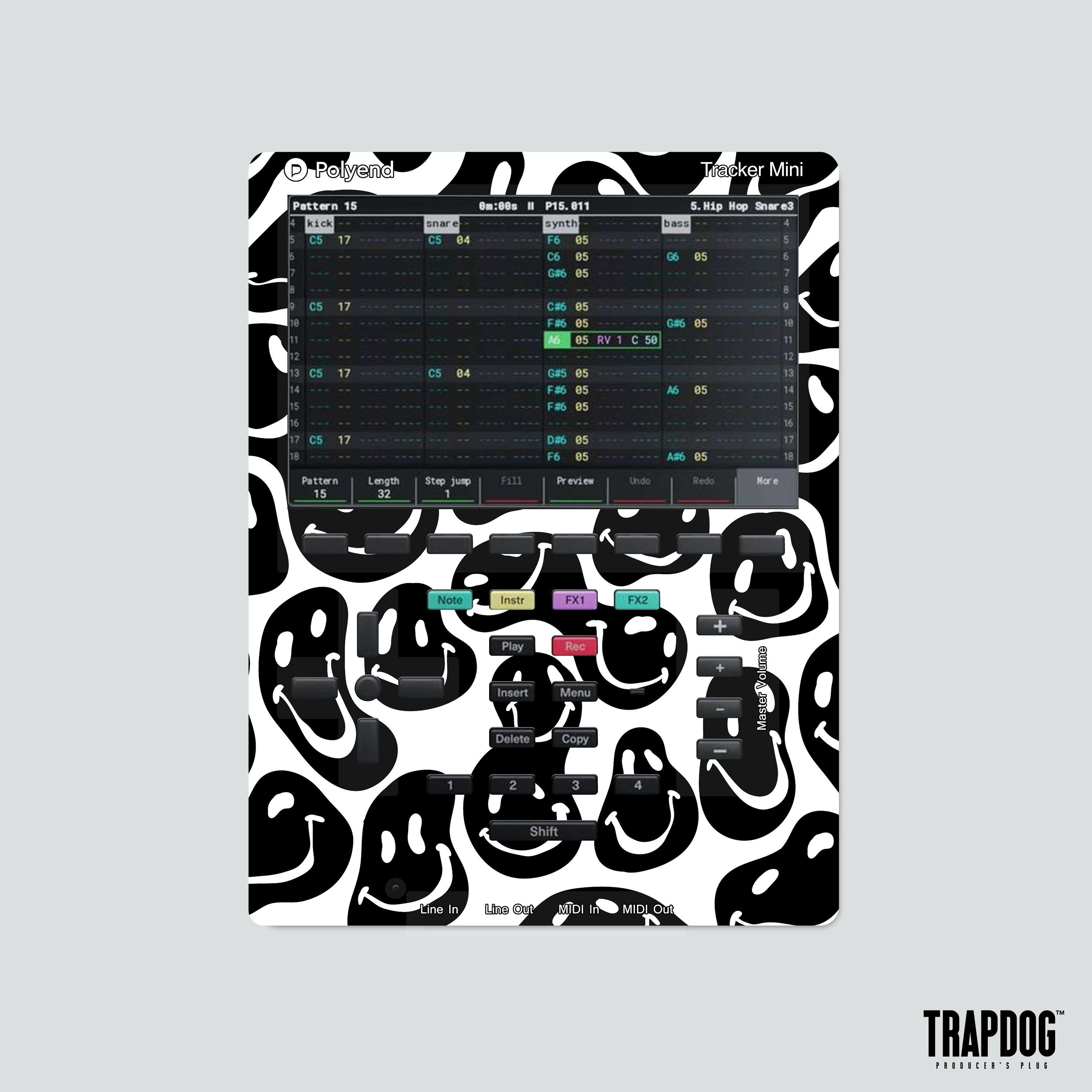 Custom Polyend Tracker Mini Vinyl Skin Sticker | Precut Holes | Fully Custom Option Available #34