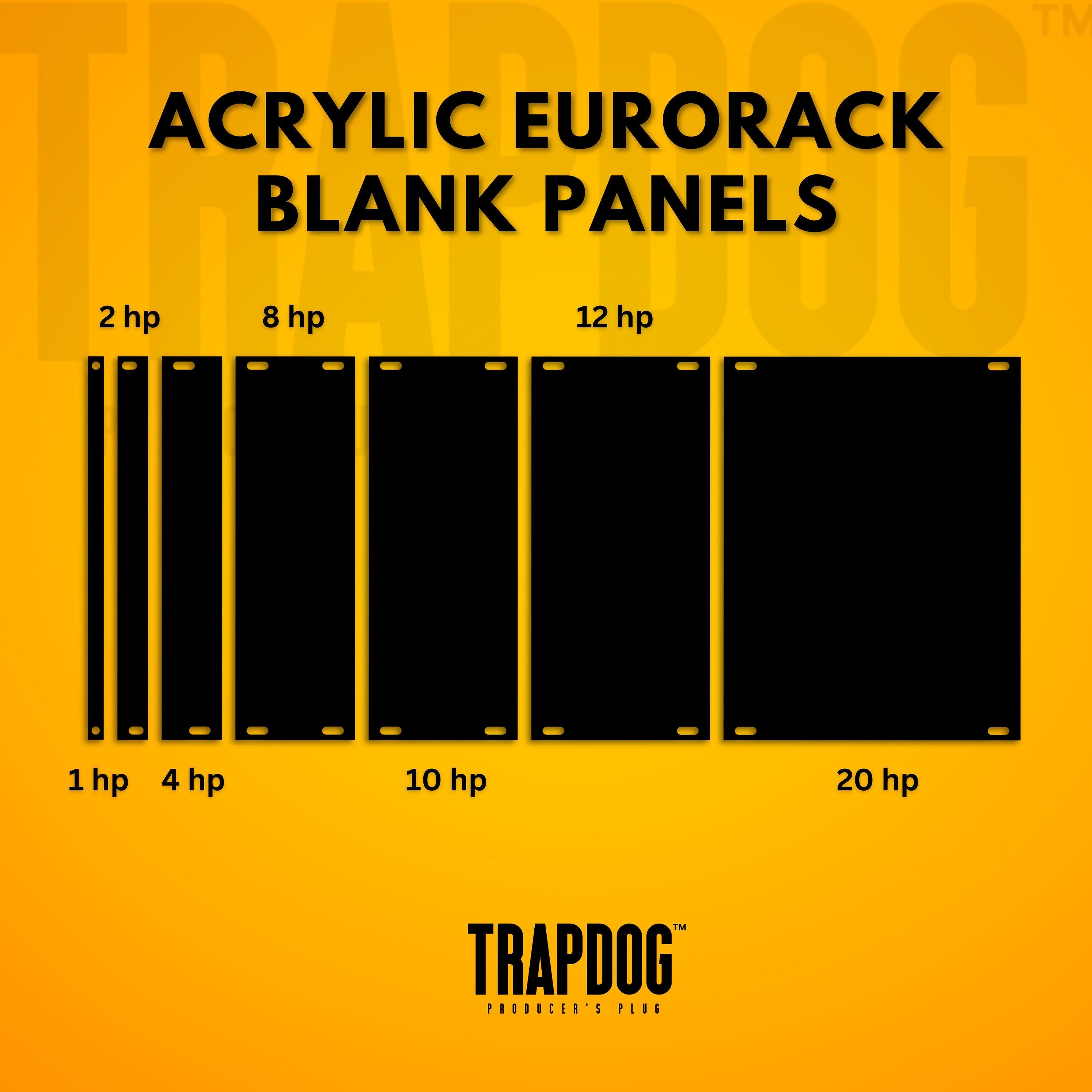 Acrylic Eurorack Blank Panels 1.5mm / Eurorack Blanks For Filling Gaps