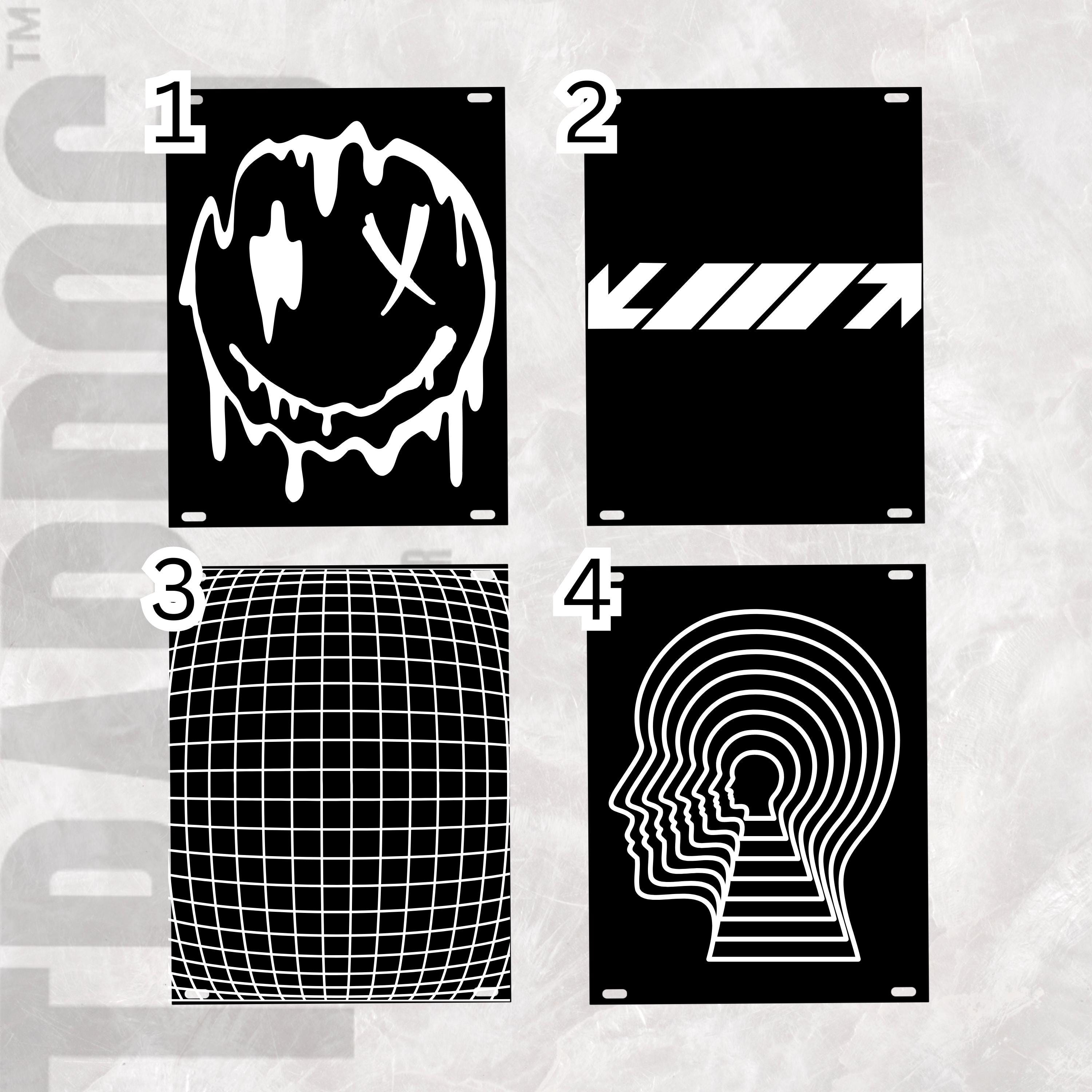 Artwork Laser Engraved Acrylic Eurorack Panels 1.5mm / Eurorack Panels For Filling Gaps / Any Size HP / Blank Eurorack Panels