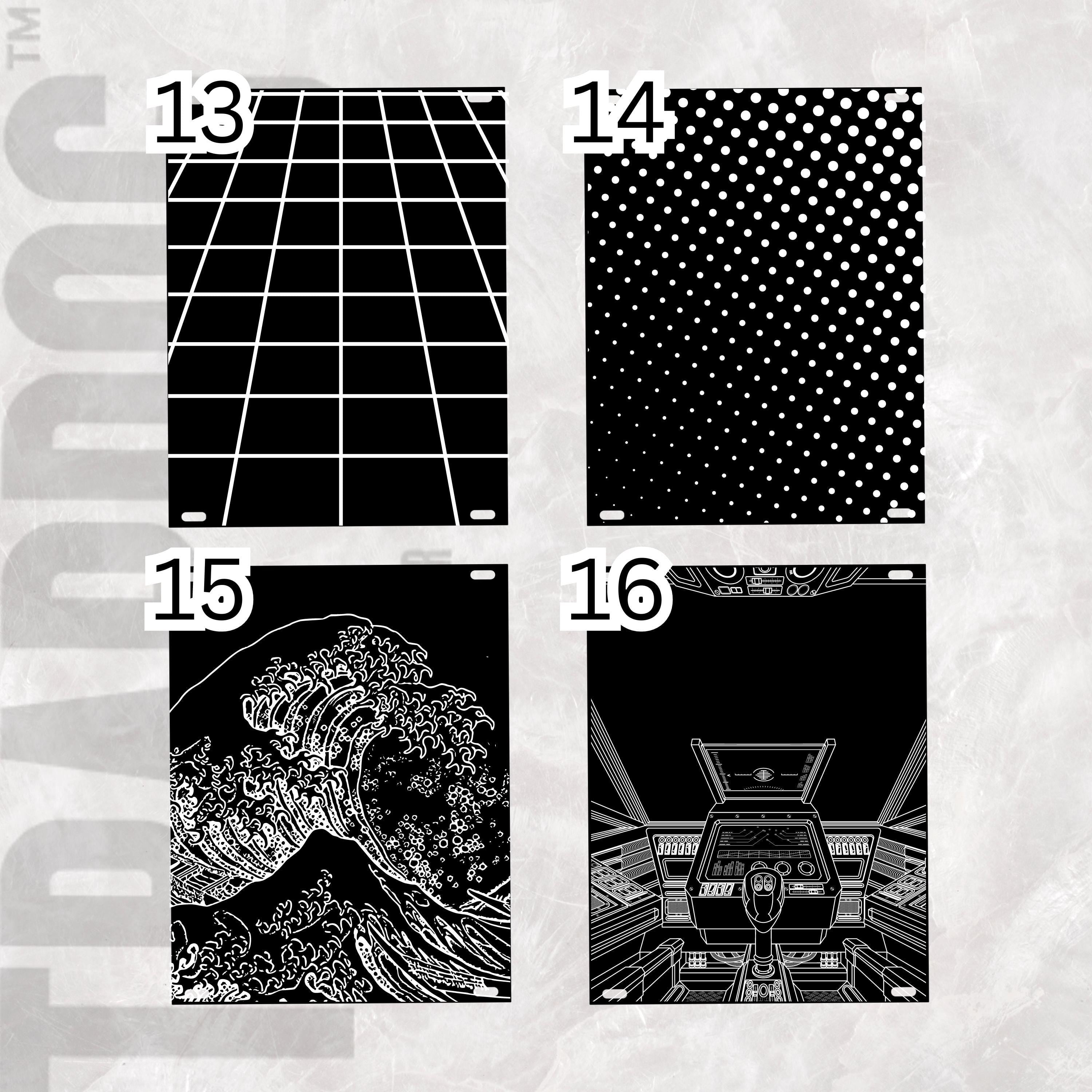 Artwork Laser Engraved Acrylic Eurorack Panels 1.5mm / Eurorack Panels For Filling Gaps / Any Size HP / Blank Eurorack Panels