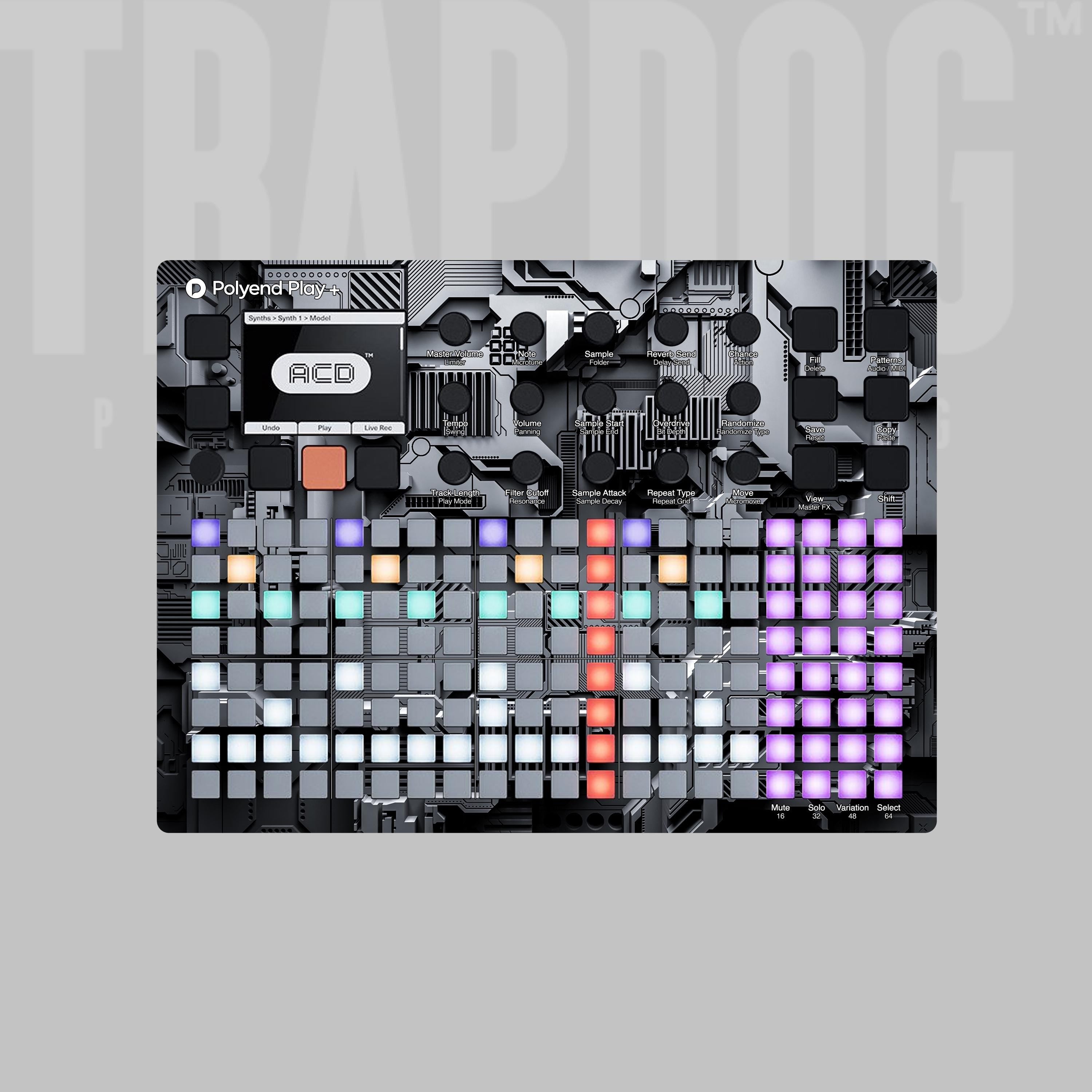 Custom Polyend Tracker / + & Play / + Vinyl Faceplate Skin Sticker | Send Us Your Artwork and Logo | #50