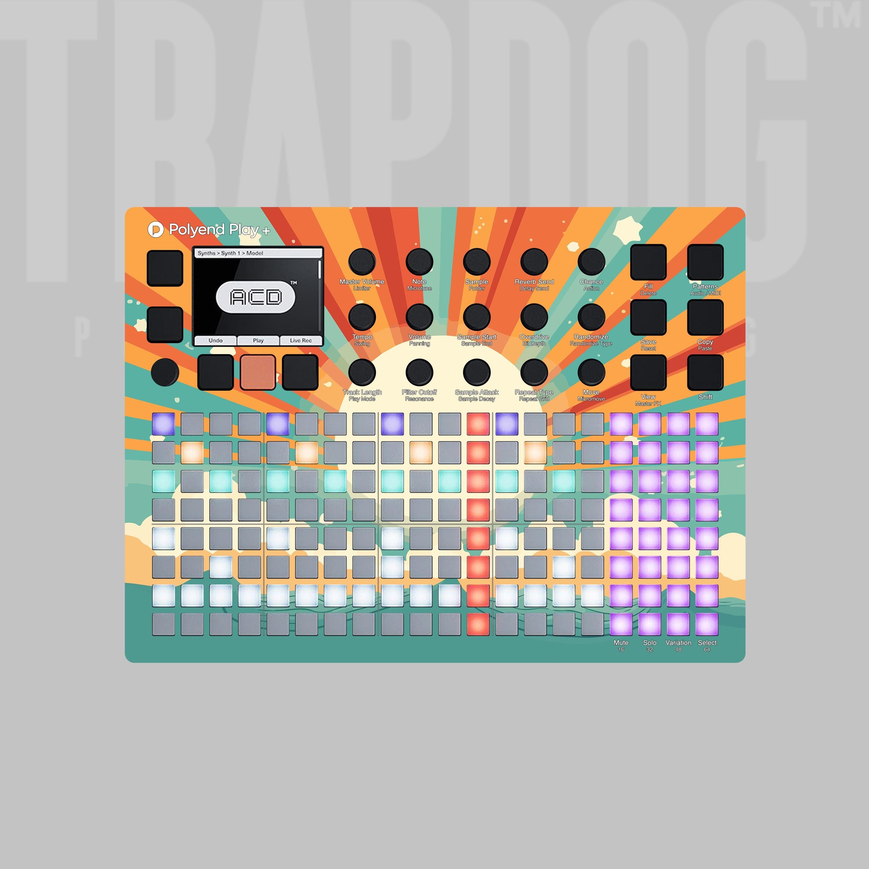 Custom Polyend Tracker / + & Play / + Vinyl Faceplate Skin Sticker | Send Us Your Artwork and Logo | #70
