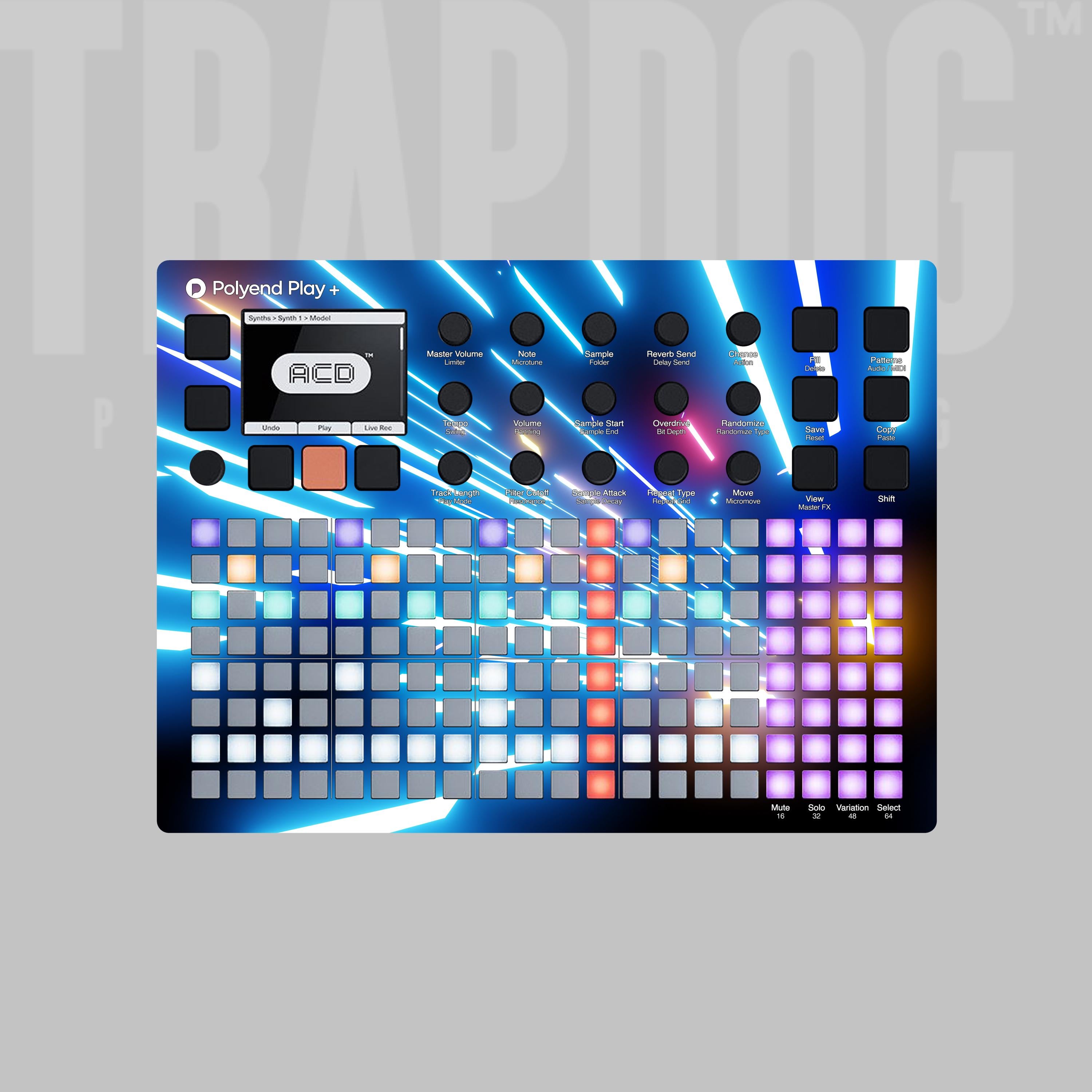 Custom Polyend Tracker / + & Play / + Vinyl Faceplate Skin Sticker | Send Us Your Artwork and Logo | #61