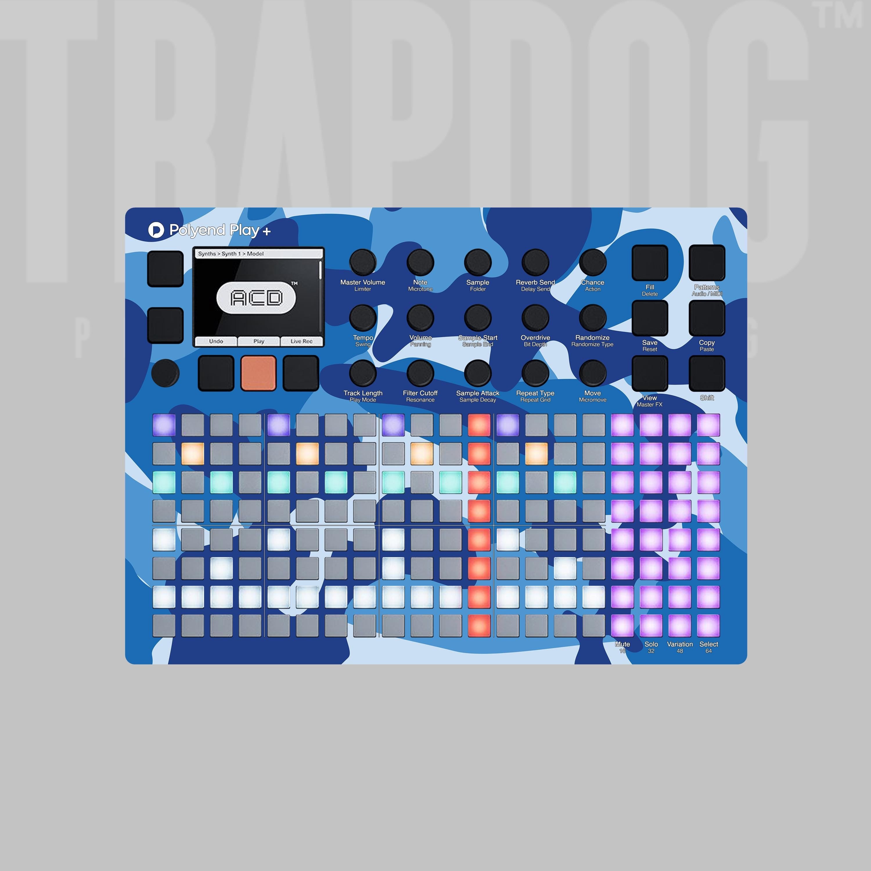Custom Polyend Tracker / + & Play / + Vinyl Faceplate Skin Sticker | Send Us Your Artwork and Logo | #63