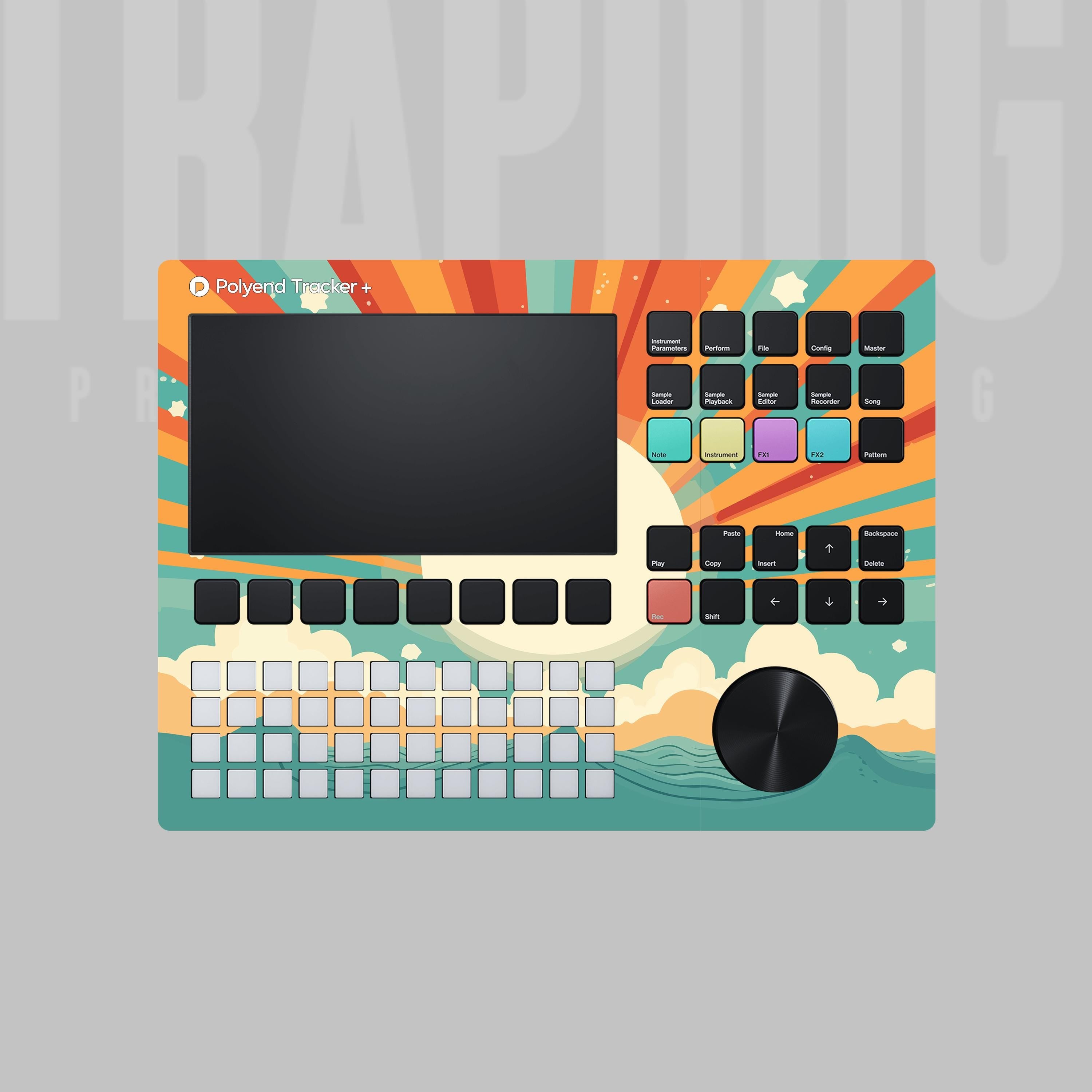Custom Polyend Tracker / + & Play / + Vinyl Faceplate Skin Sticker | Send Us Your Artwork and Logo | #70