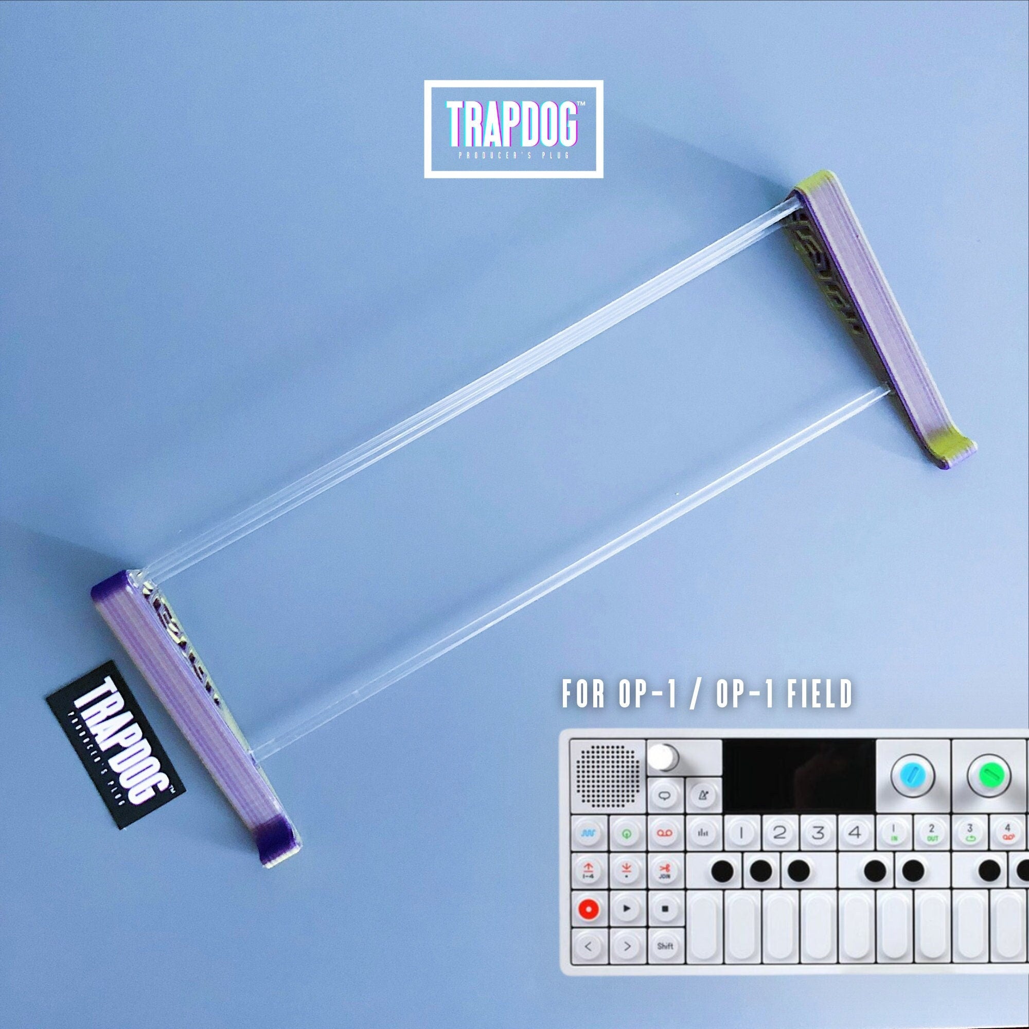 TRAPDOG® Teenage Engineering OP-1 Stand 16.6 Degrees | 16 Colours | Producer Gift | Sampler Stand | Studio Accessories | Lifetime Guarantee