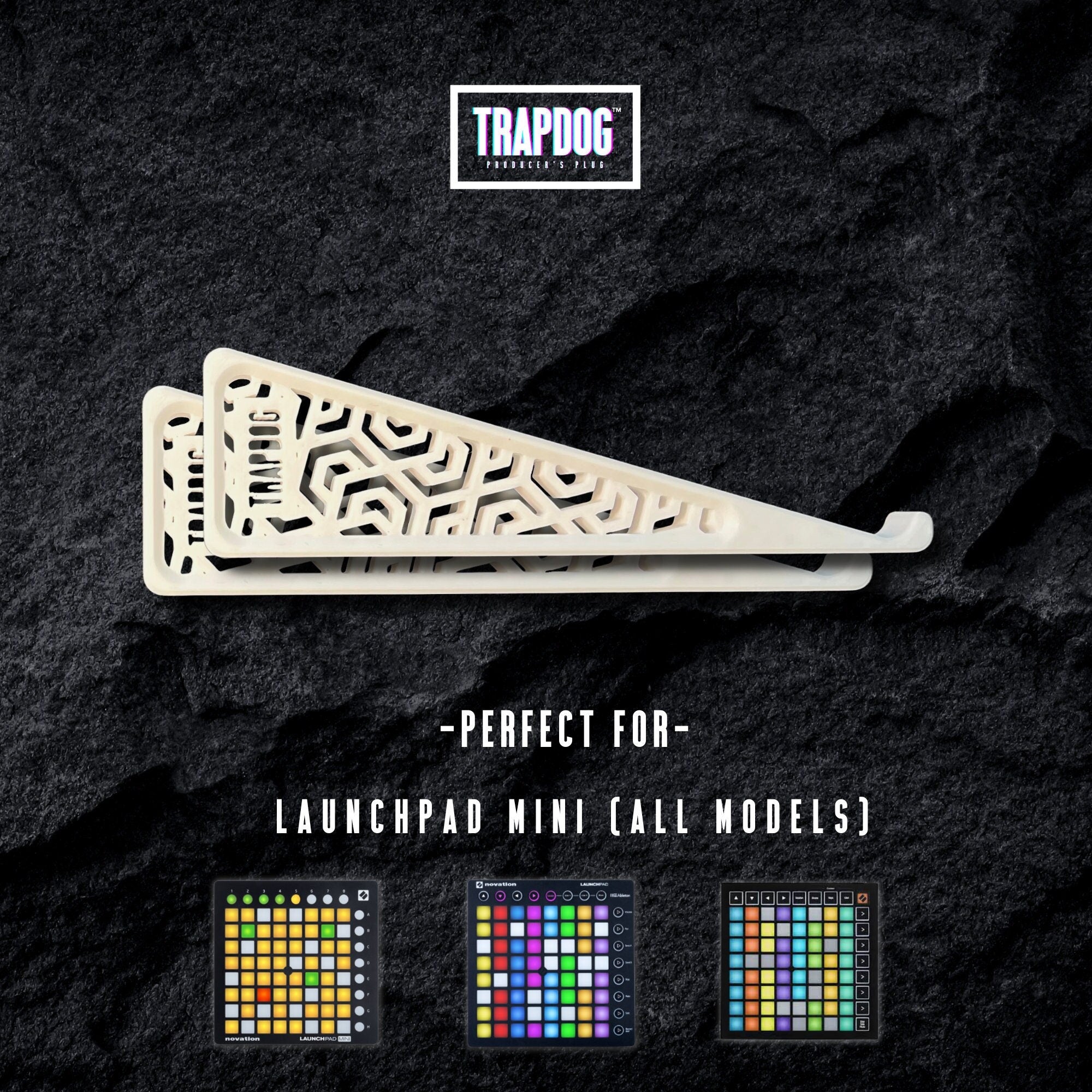 TRAPDOG® Novation Launchpad Mini Stand | 16 Colours | 16.6 Degree Tilt | Sampler Stand | Studio Accessories | Lifetime Guarantee