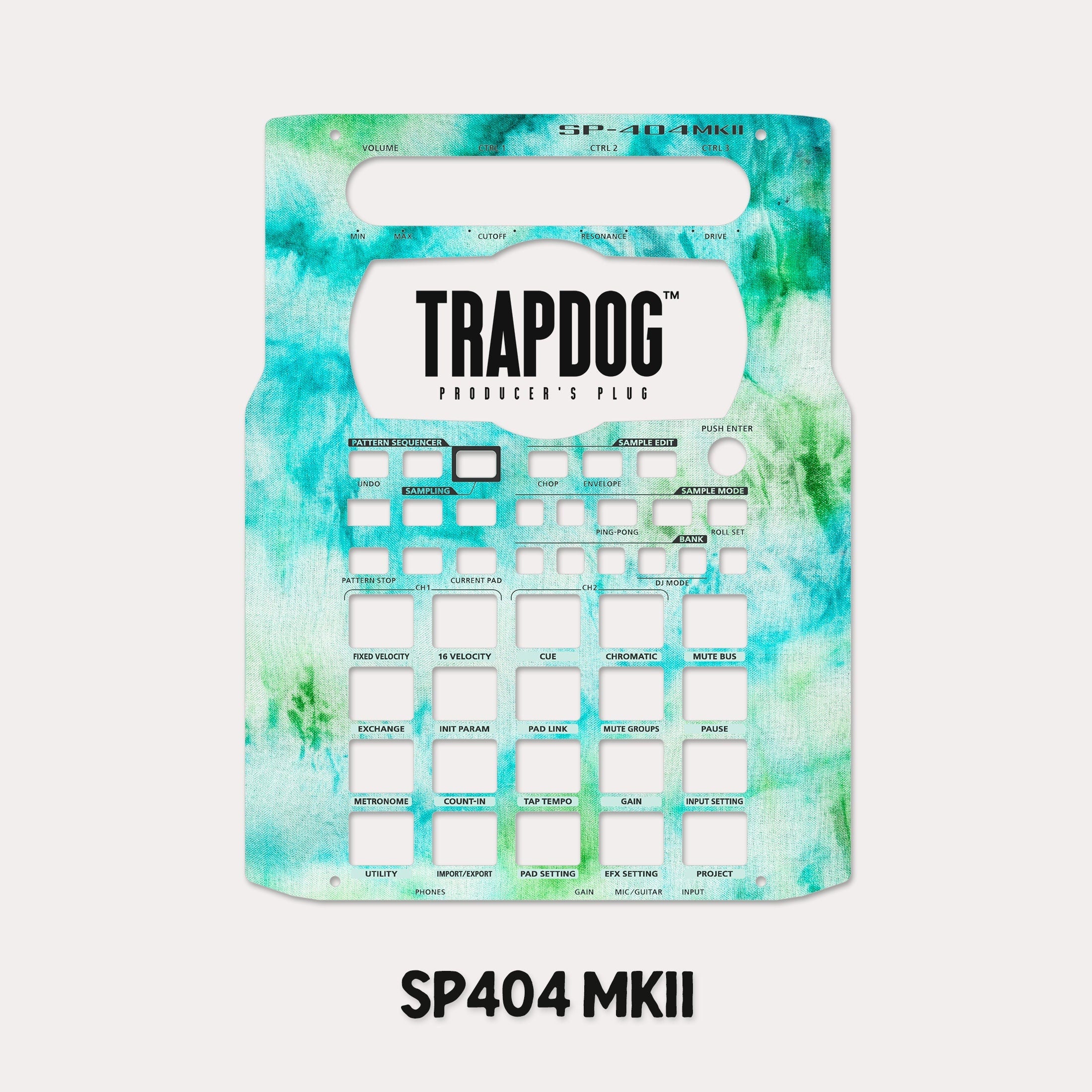 SP404 MKII | A | SX | OG Vinyl Faceplate Skin Sticker | Wood Grain #13