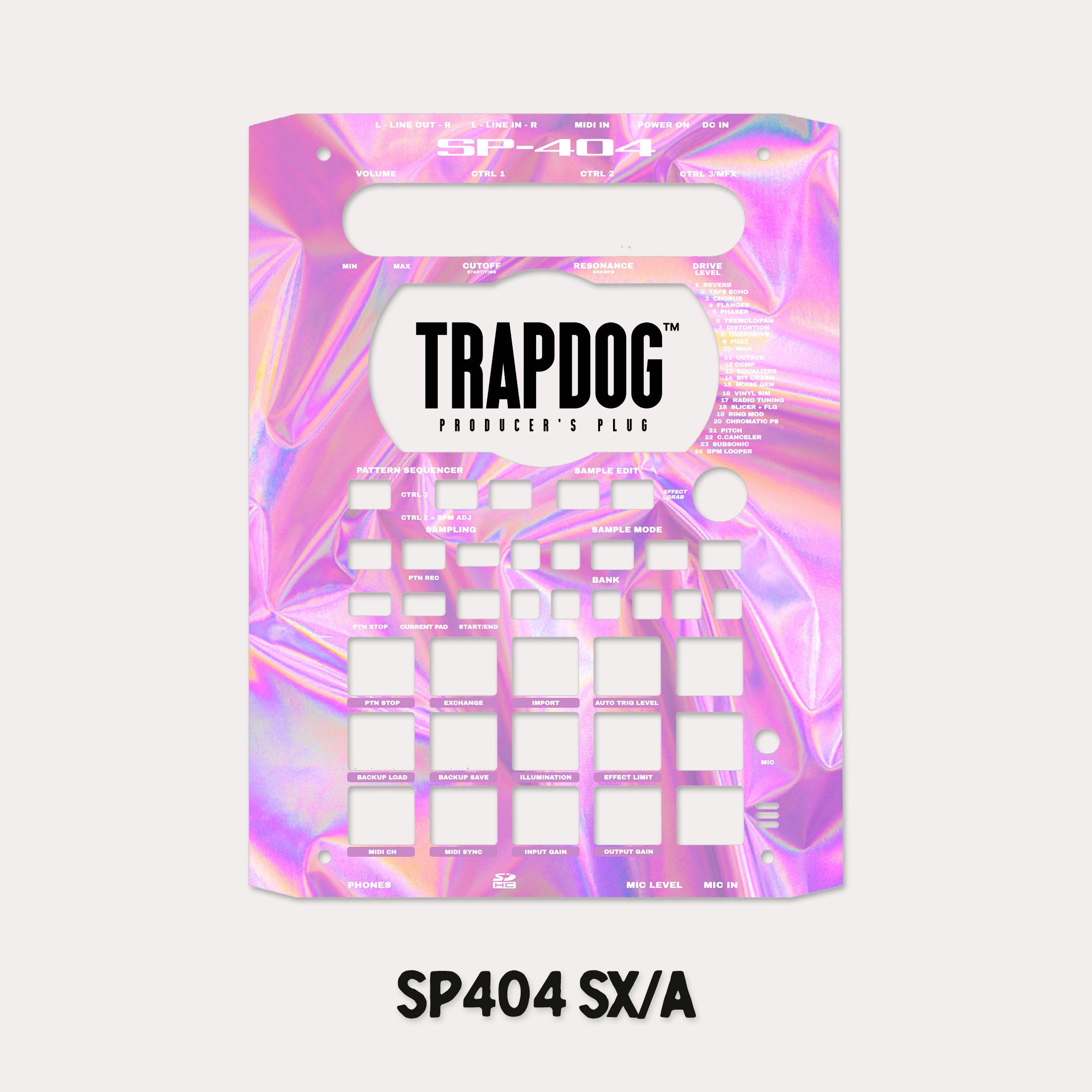 SP404 MKII | A | SX | OG Vinyl Faceplate Skin Sticker | Vaporwave #7