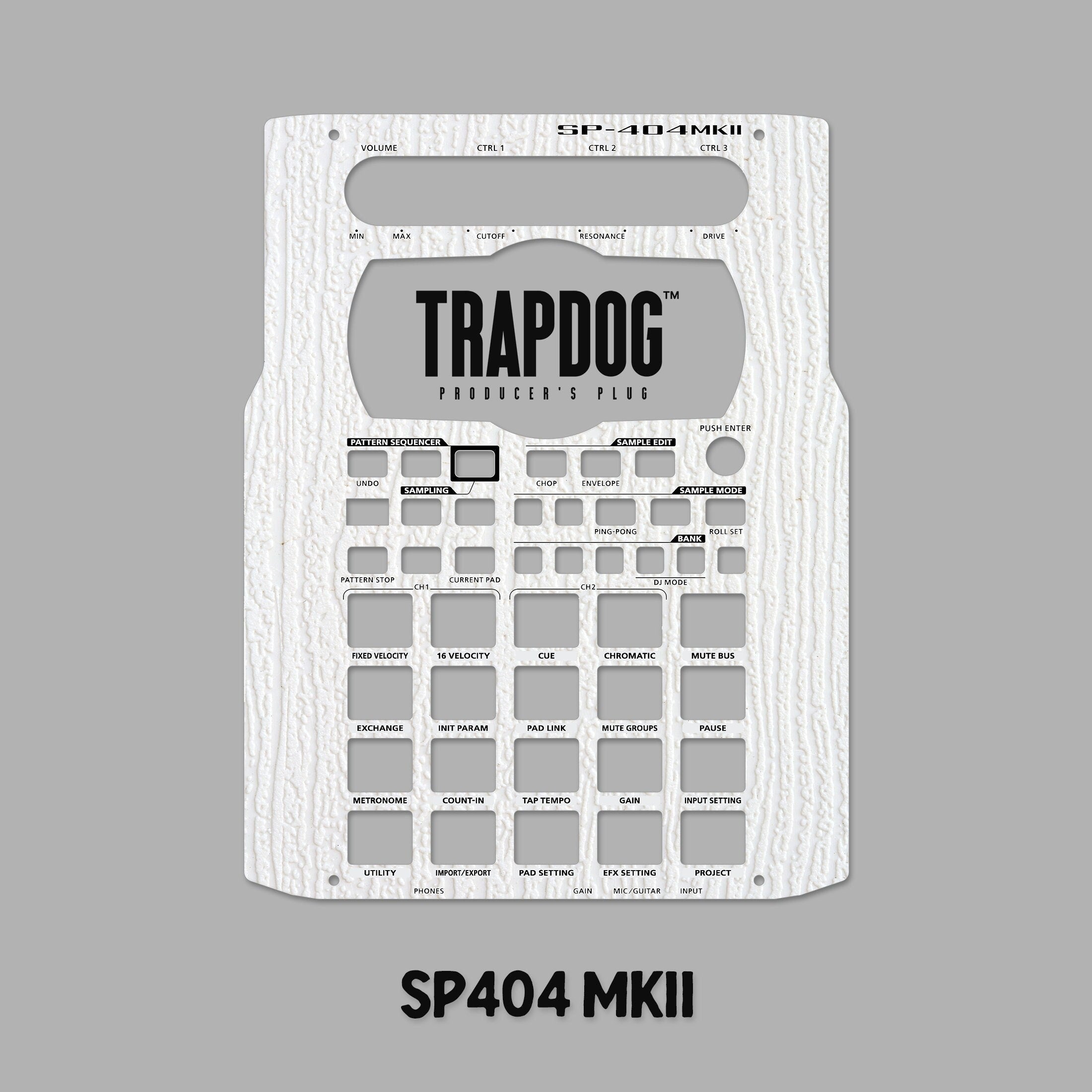 SP404 MKII | A | SX | OG Vinyl Faceplate Skin Sticker | Wood Grain #10