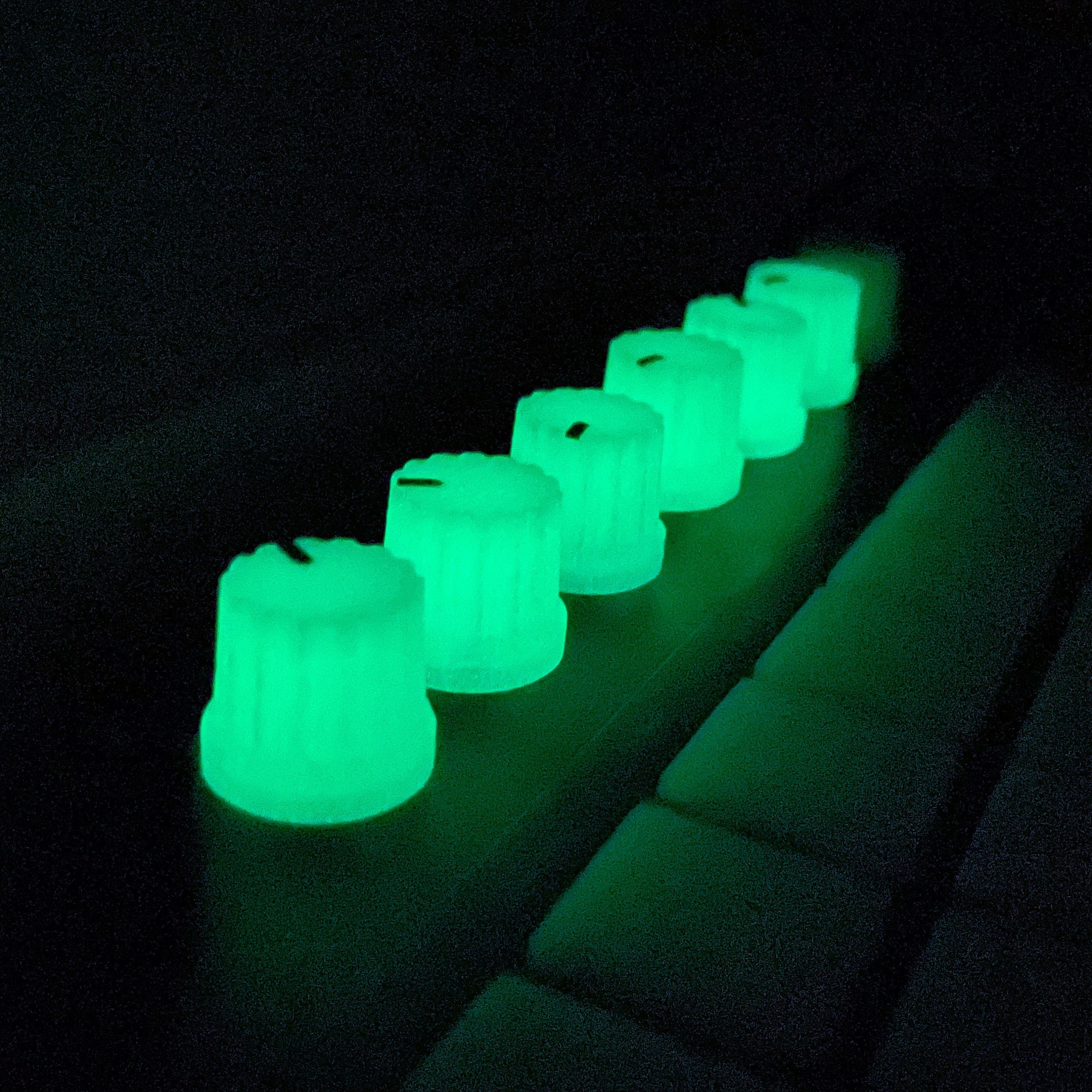 Glow-In-The-Dark D-Shaft Knobs | Perfect for SP404, Mixers, DJ Devices