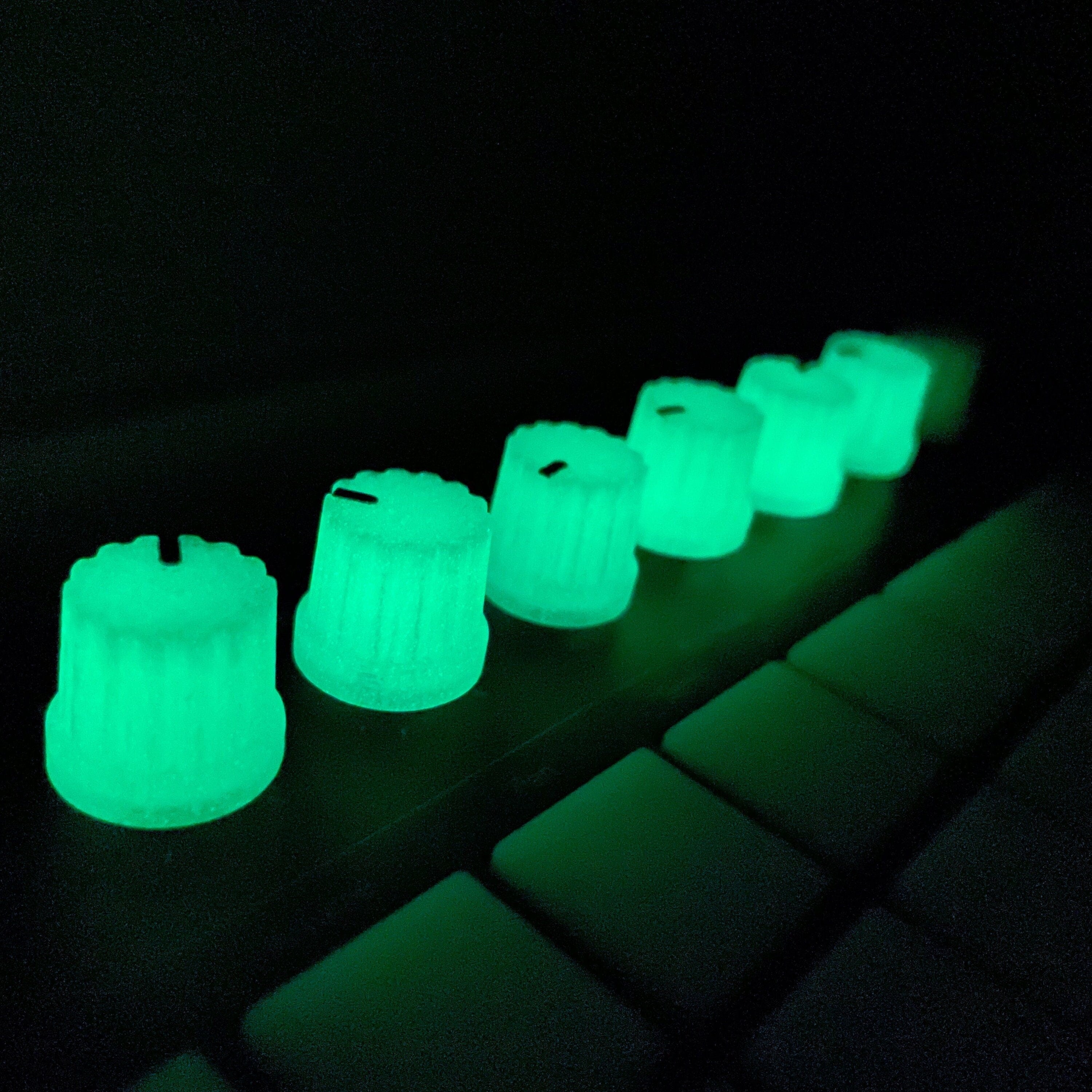 Glow-In-The-Dark D-Shaft Knobs | Perfect for SP404, Mixers, DJ Devices