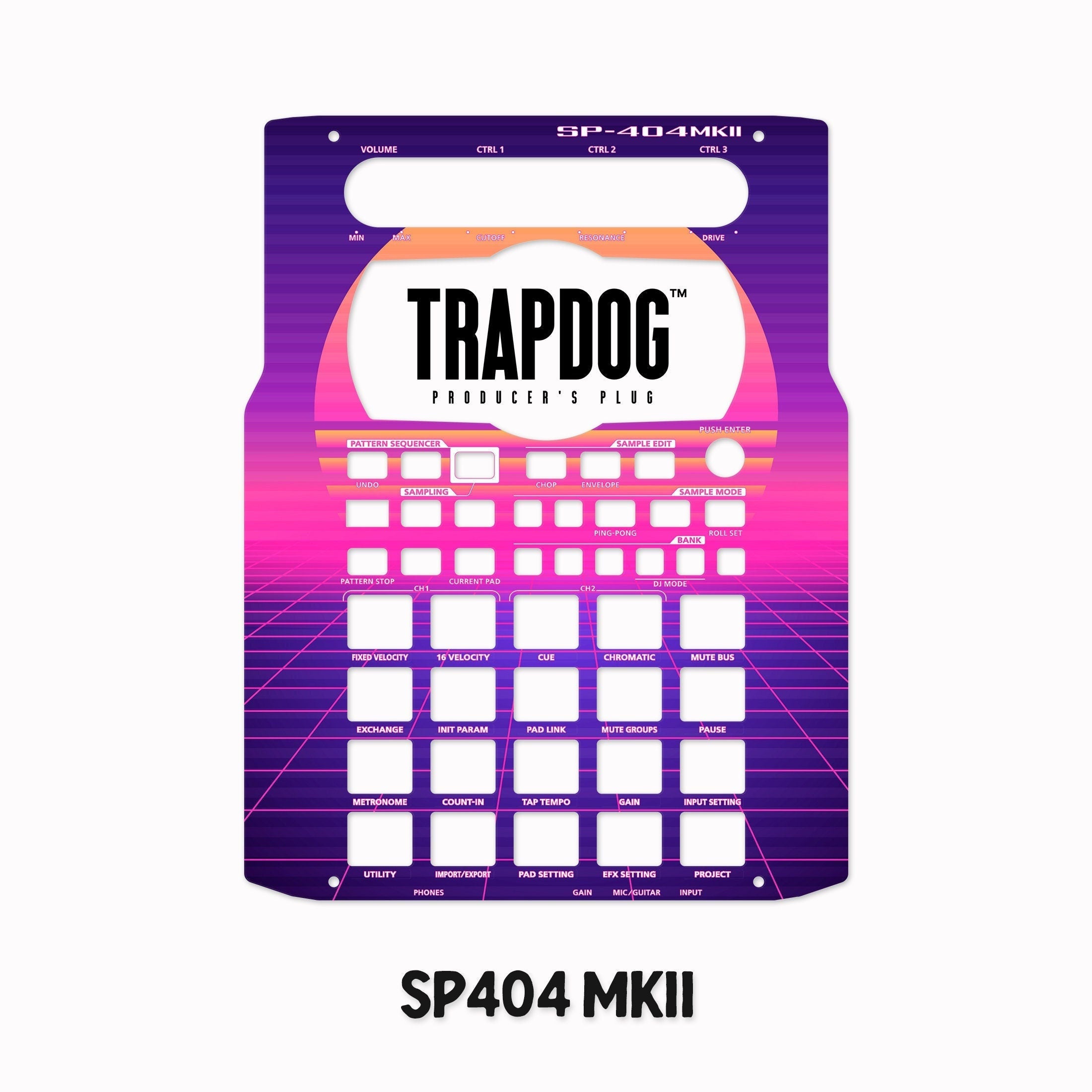 SP404 MKII | A | SX | OG Vinyl Faceplate Skin Sticker | #115