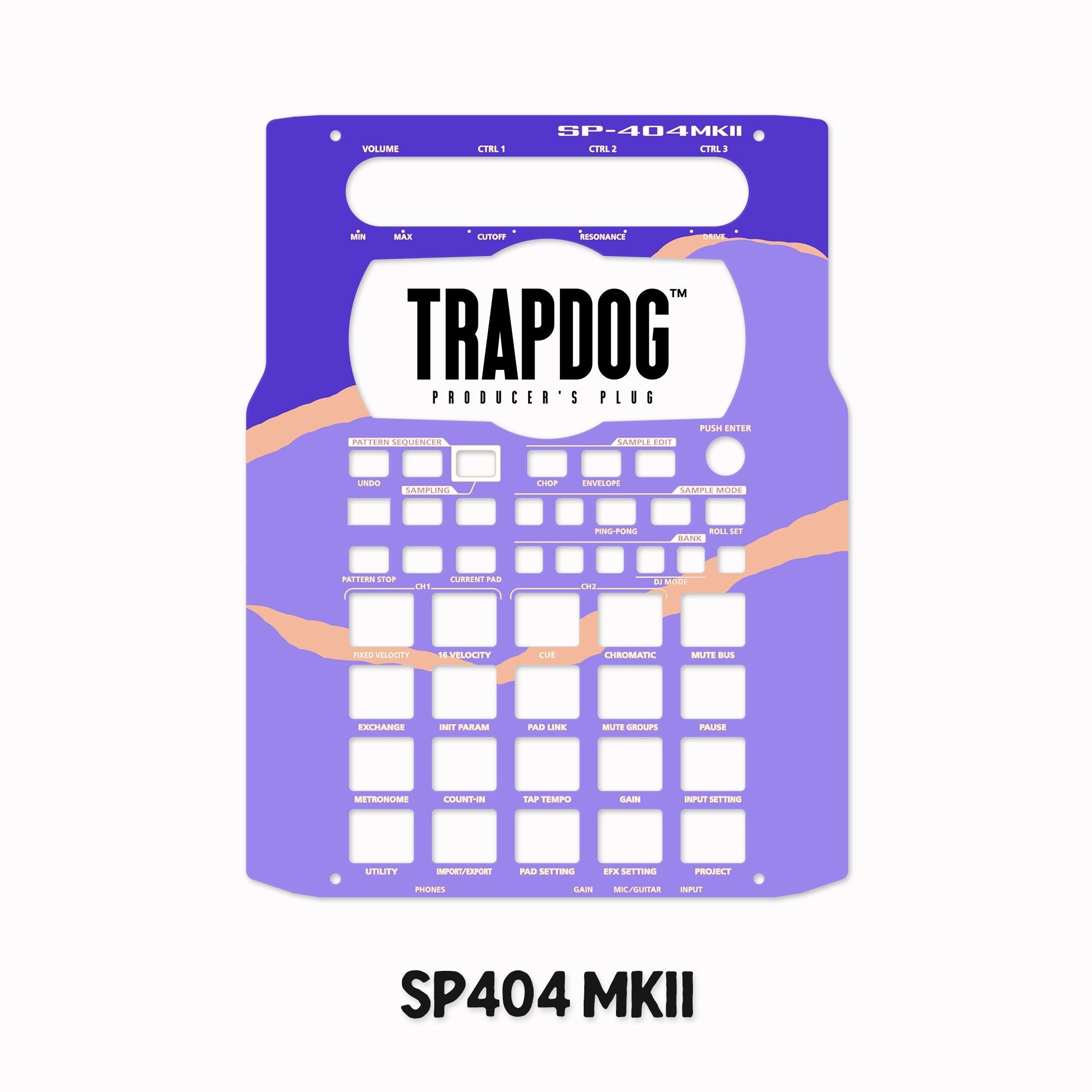 SP404 MKII | A | SX | OG Vinyl Faceplate Skin Sticker | #122