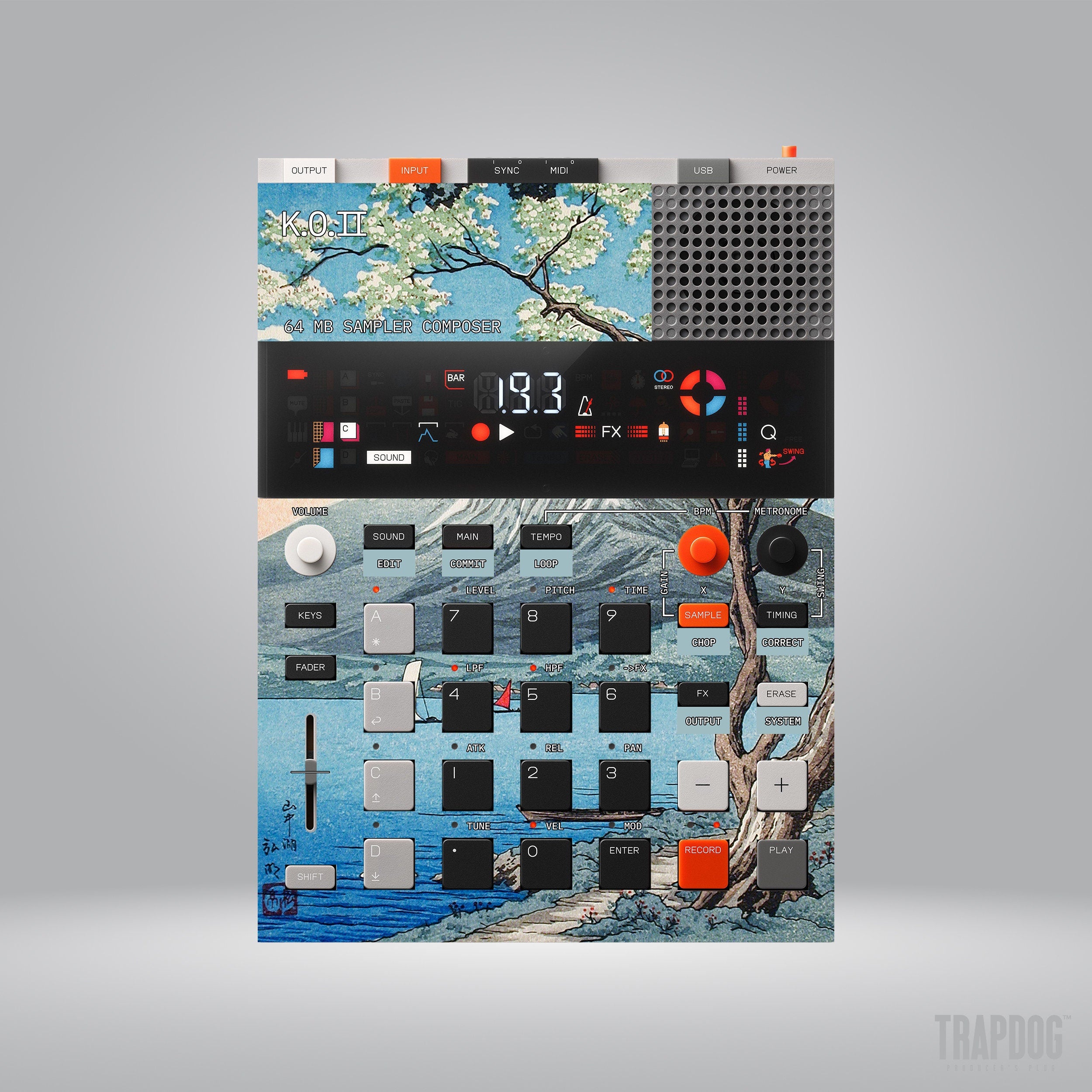 EP-133 KO II Vinyl Sticker Skin / Precut Holes / #13