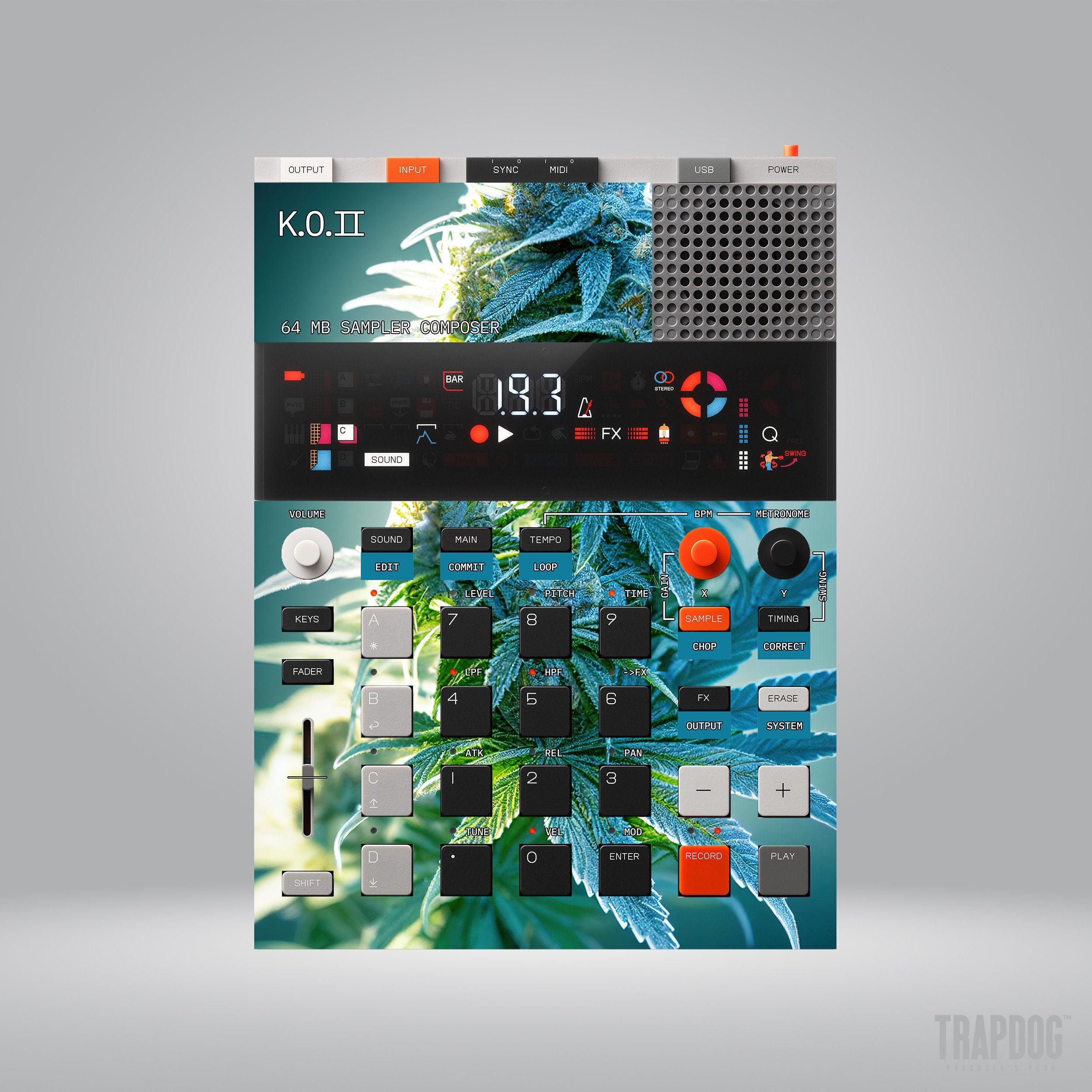 EP-133 KO II Vinyl Sticker Skin / Precut Holes / #14