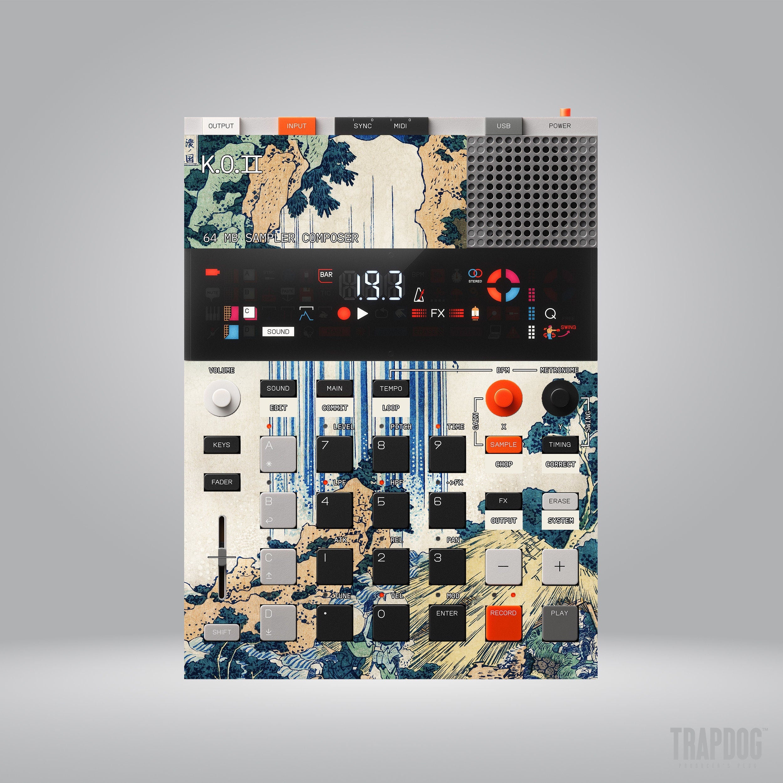 EP-133 KO II Vinyl Sticker Skin / Precut Holes / #15