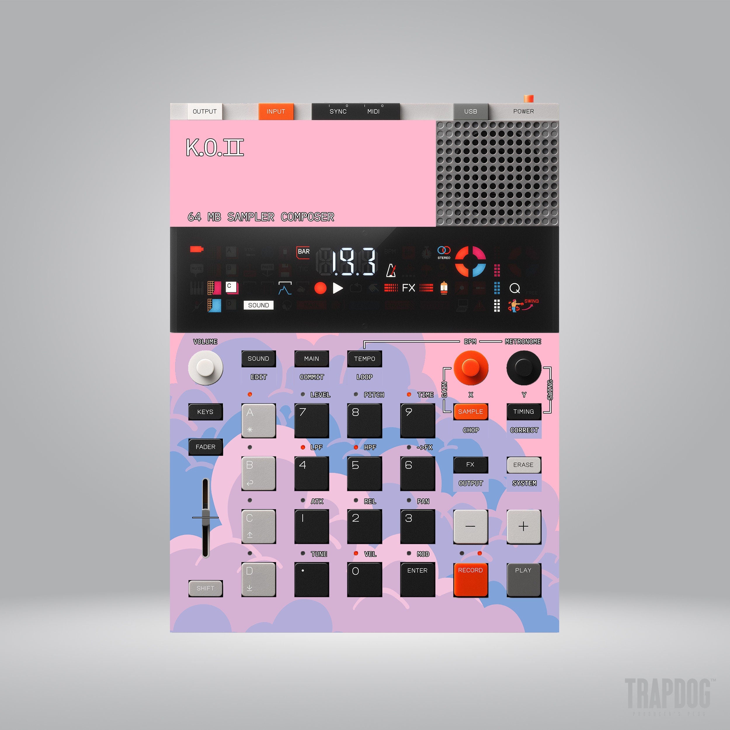 EP-133 KO II Vinyl Sticker Skin / Precut Holes / #16