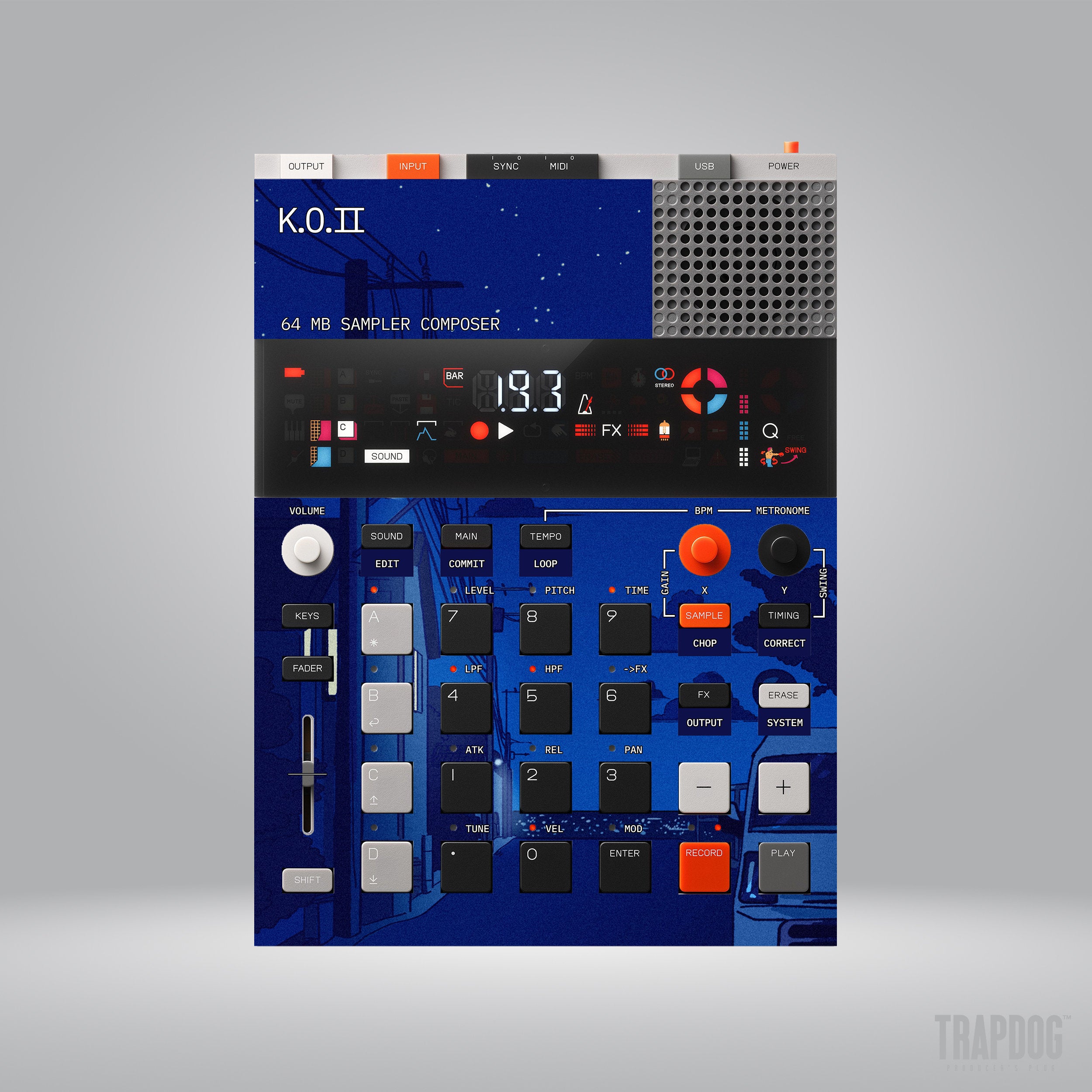 EP-133 KO II Vinyl Sticker Skin / Precut Holes / #17