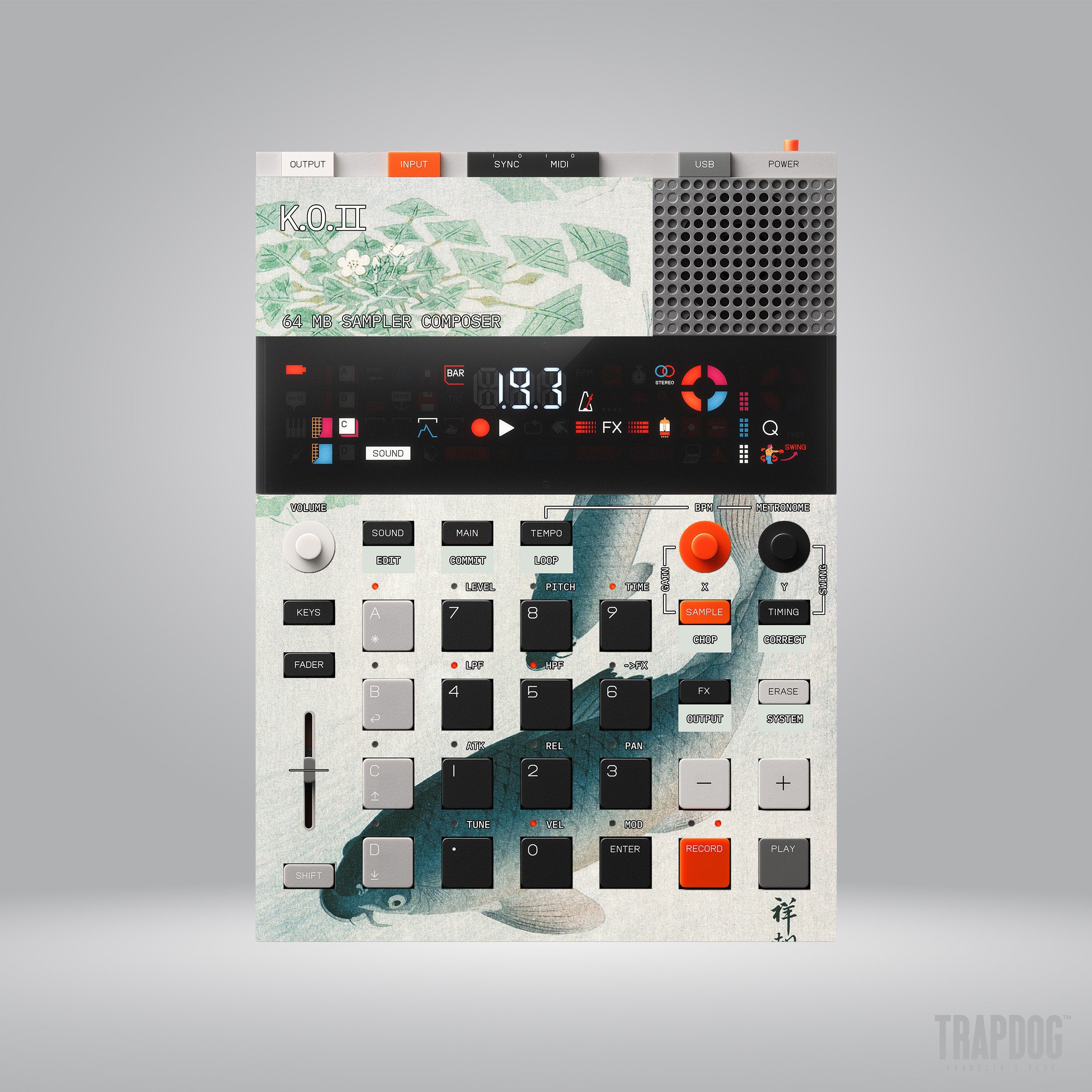 EP-133 KO II Vinyl Sticker Skin / Precut Holes / #18