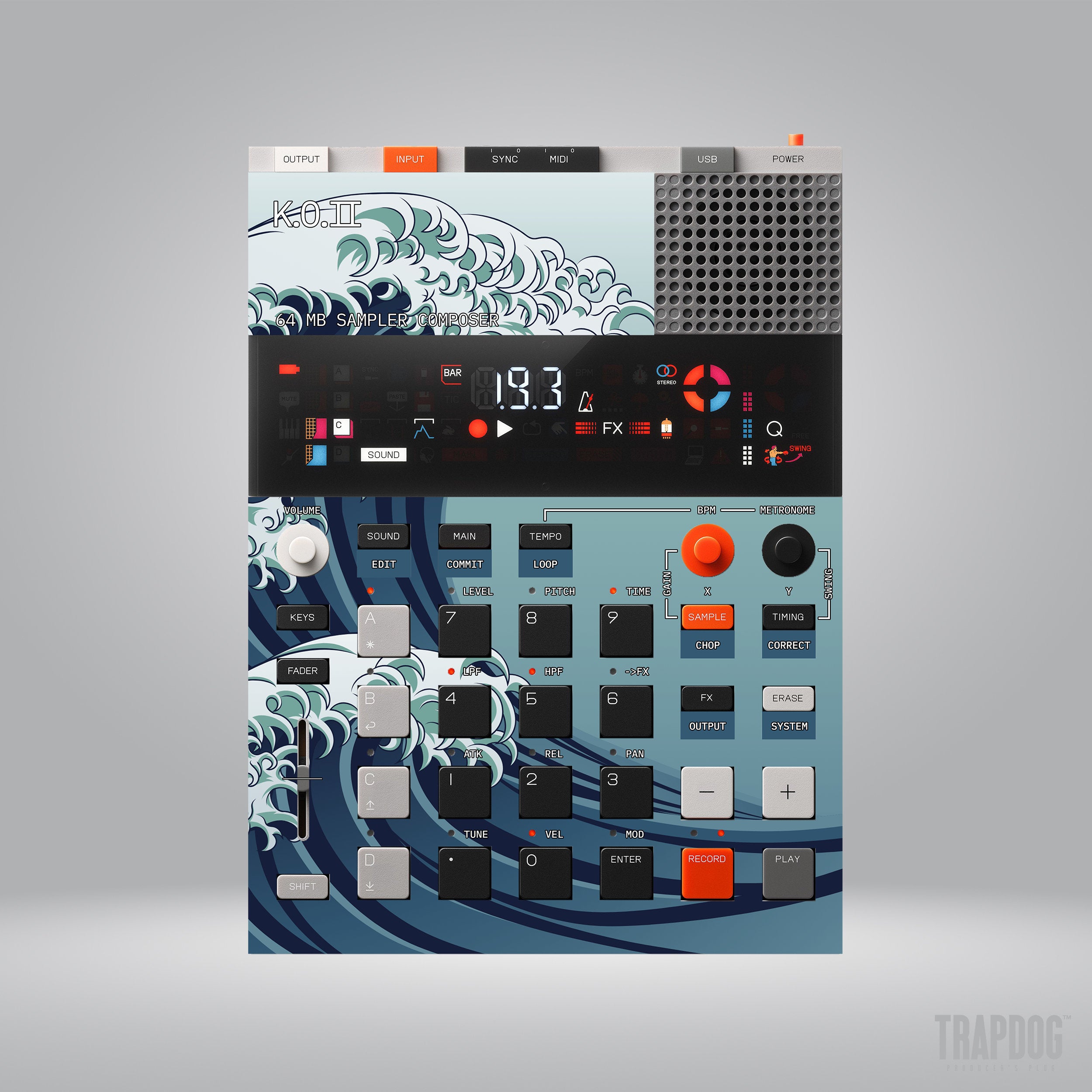 EP-133 KO II Vinyl Sticker Skin / Precut Holes / #19
