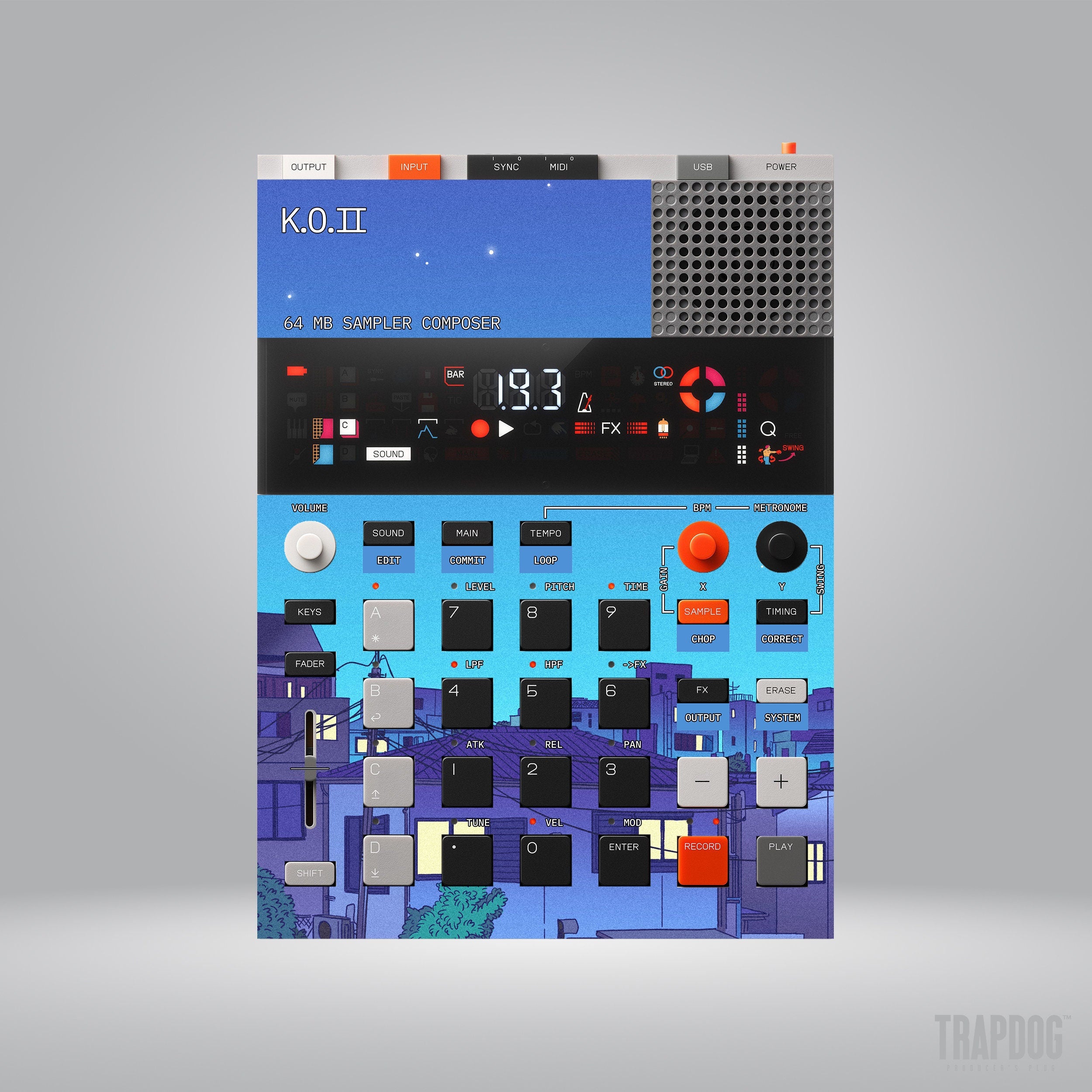 EP-133 KO II Vinyl Sticker Skin / Precut Holes / #20