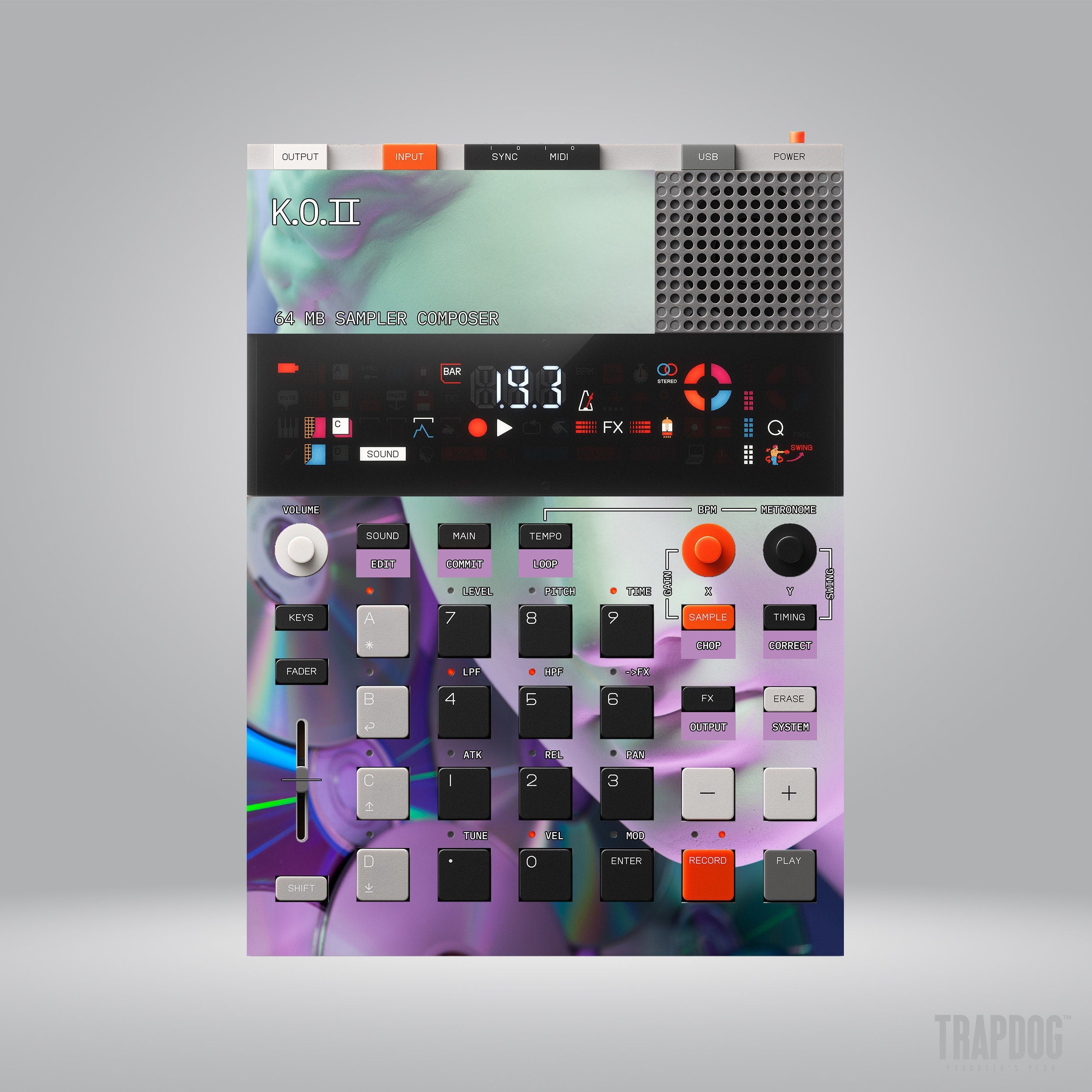 EP-133 KO II Vinyl Sticker Skin / Precut Holes / #27