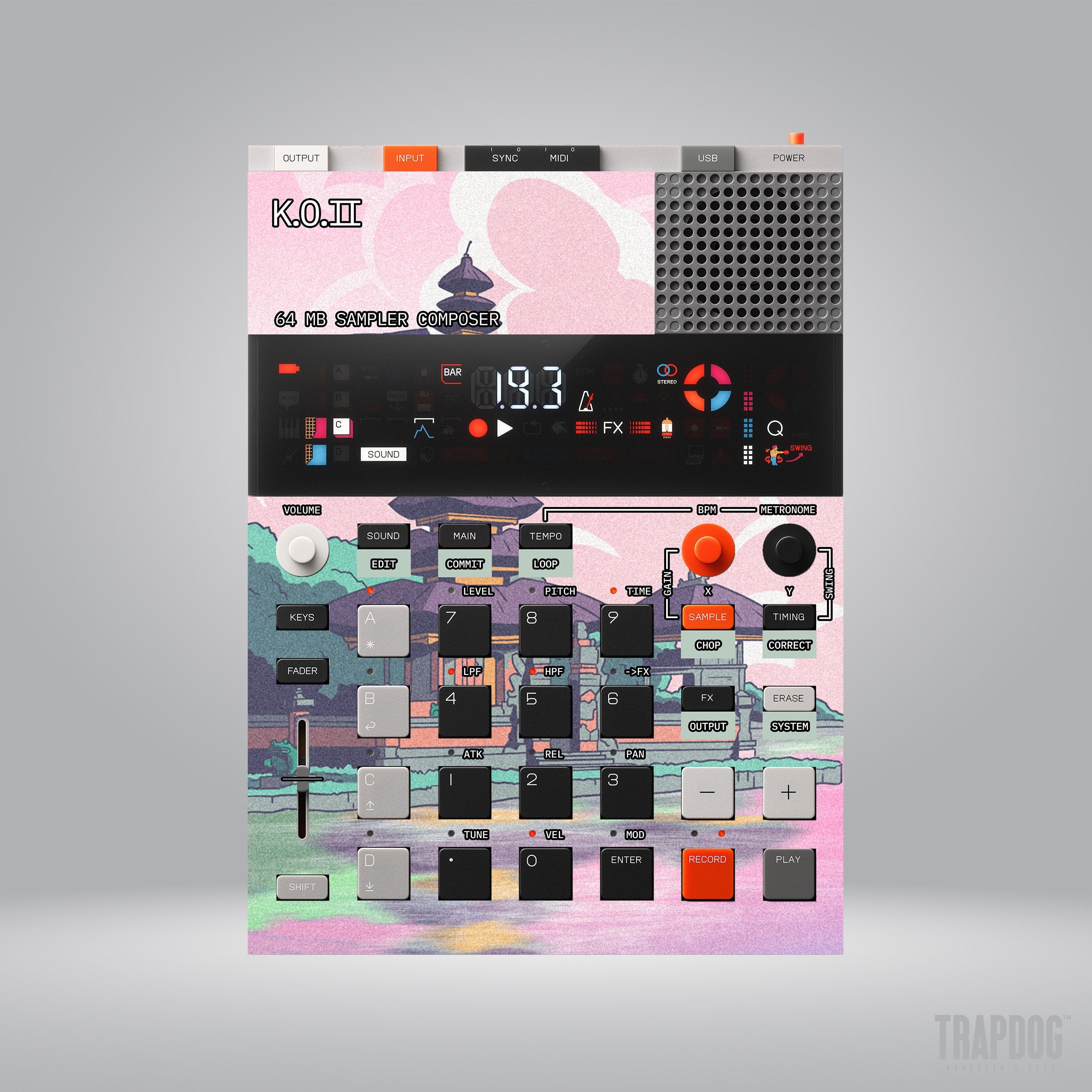 EP-133 KO II Vinyl Sticker Skin / Precut Holes / #32
