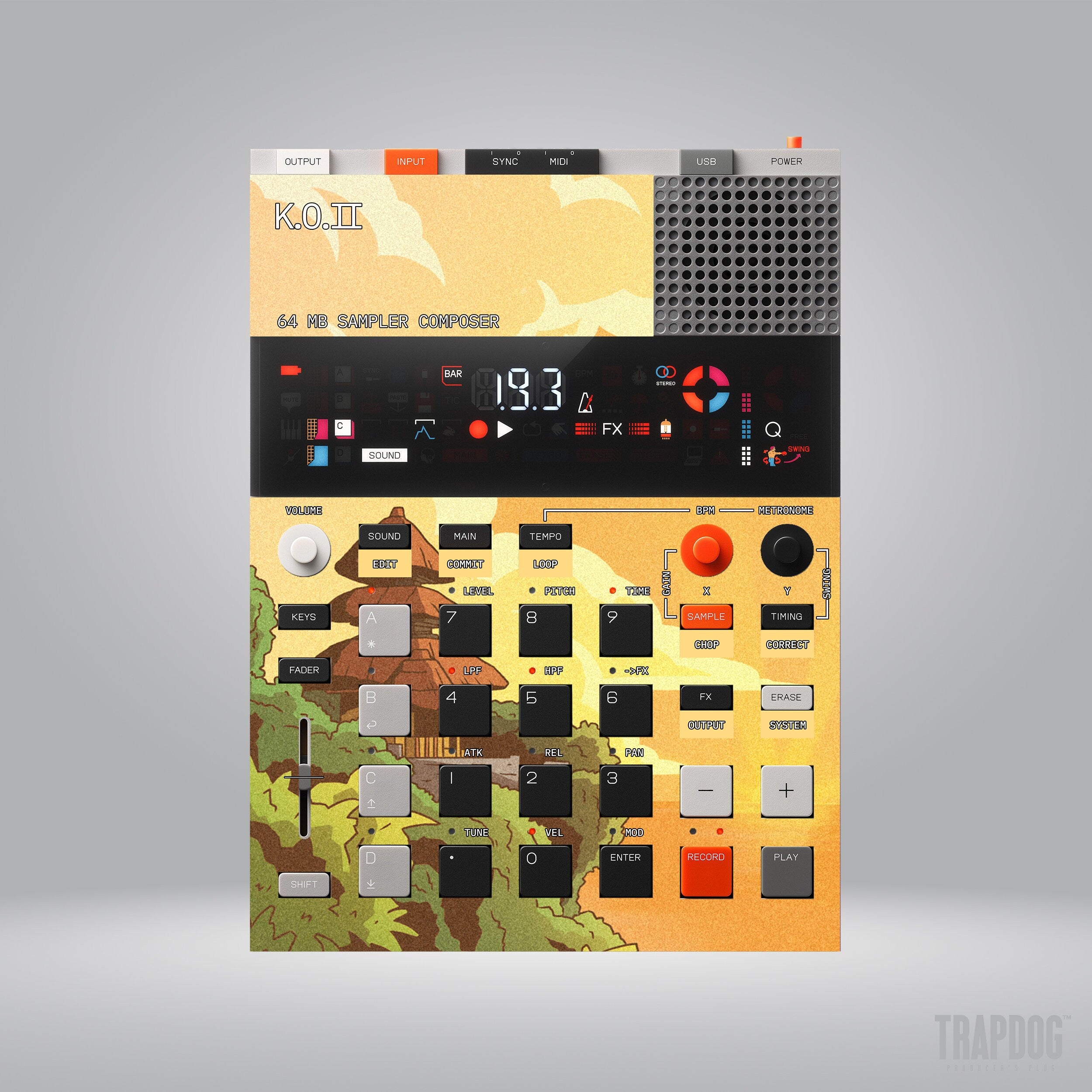 EP-133 KO II Vinyl Sticker Skin / Precut Holes / #35