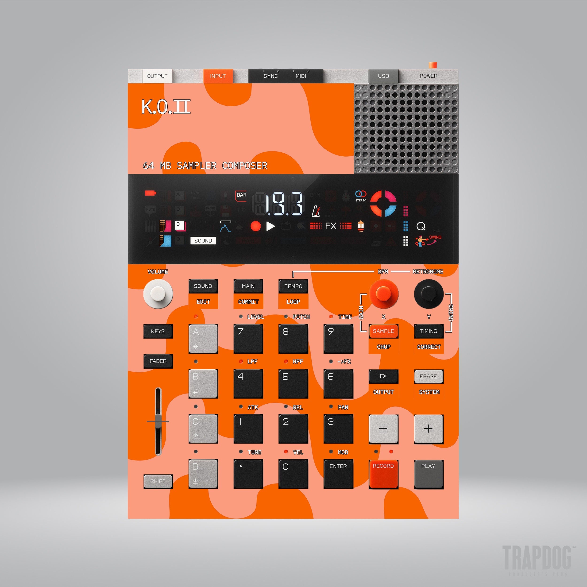 EP-133 KO II Vinyl Sticker Skin / Precut Holes / #49
