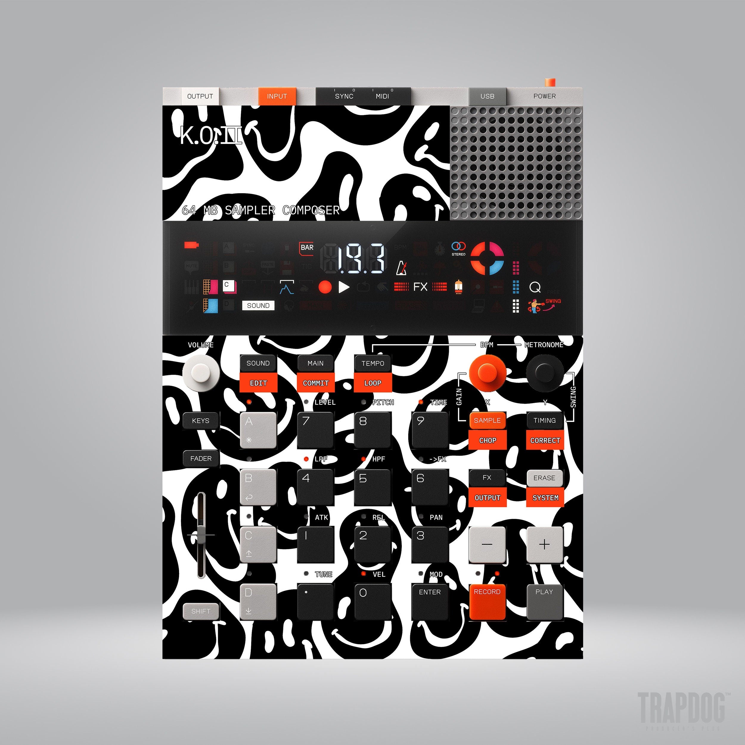 EP-133 KO II Vinyl Sticker Skin / Precut Holes / #54