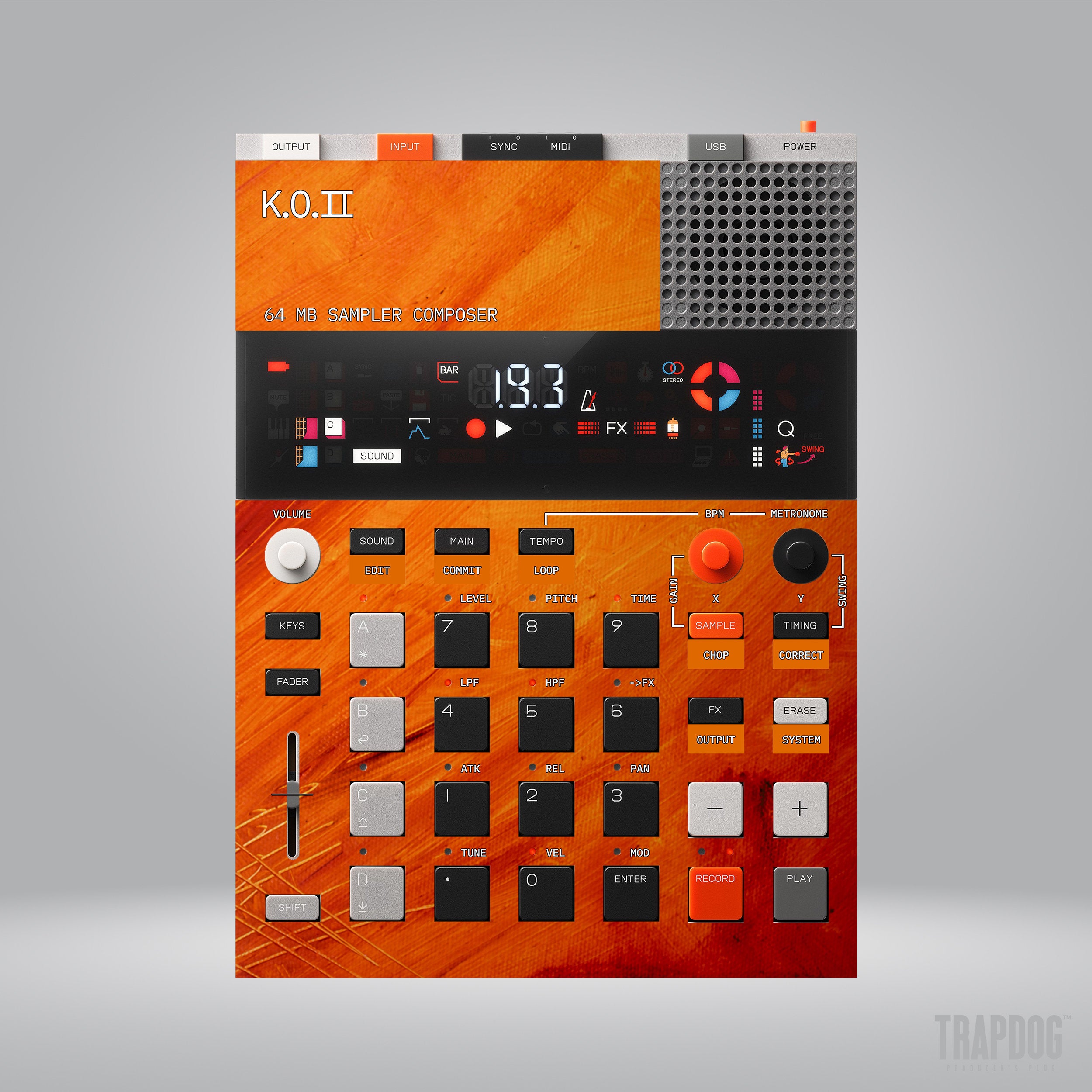EP-133 KO II Vinyl Sticker Skin / Precut Holes / #60