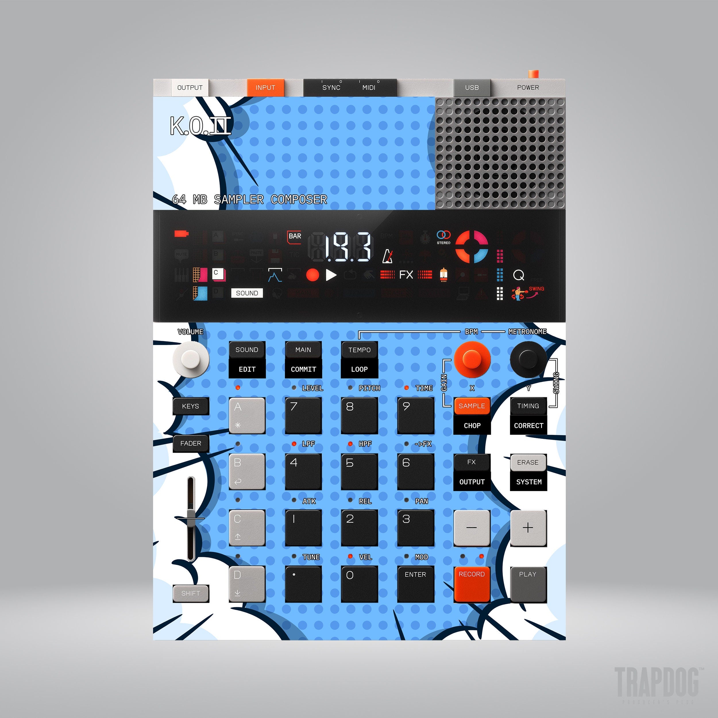 EP-133 KO II Vinyl Sticker Skin / Precut Holes / #75