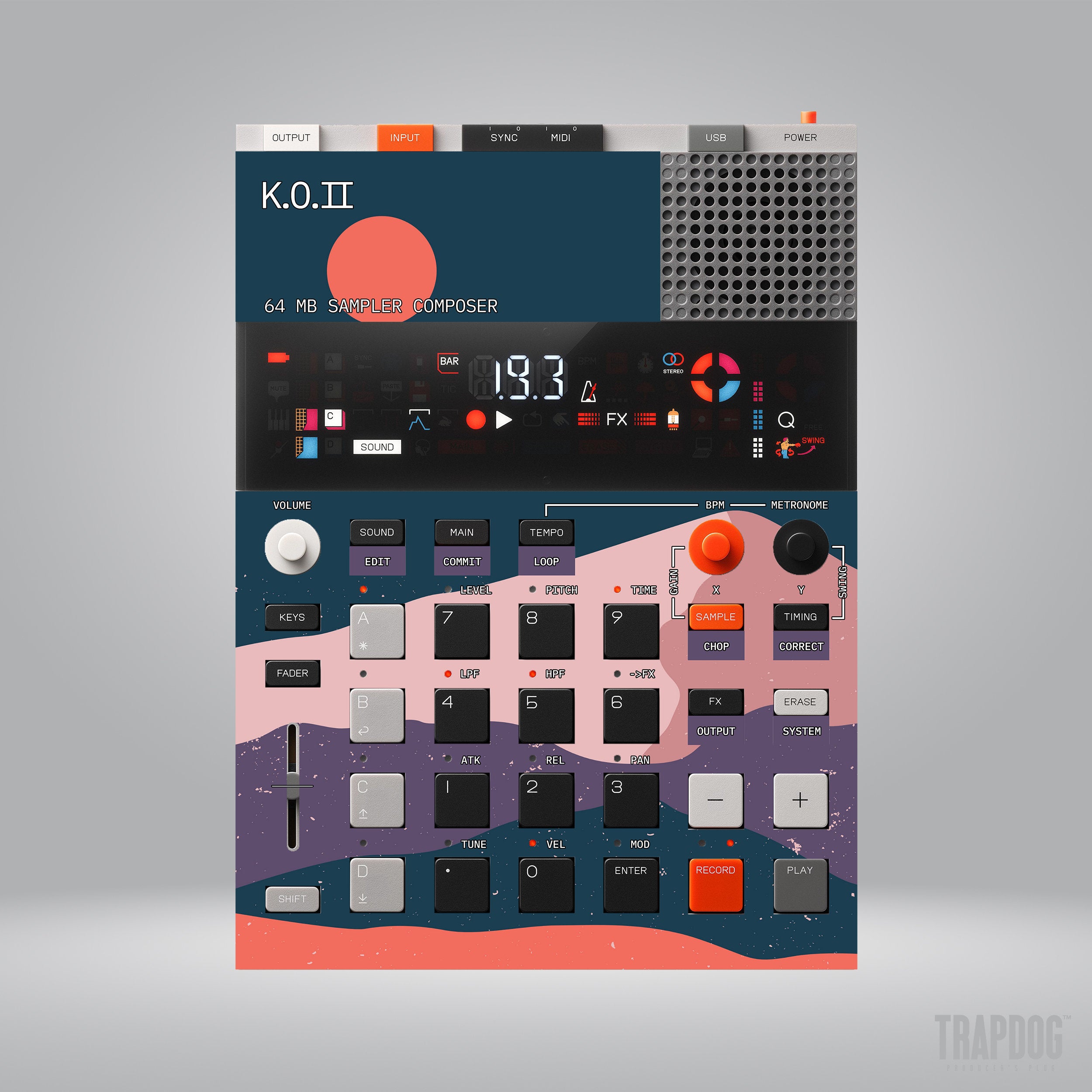 EP-133 KO II Vinyl Sticker Skin / Precut Holes / #92