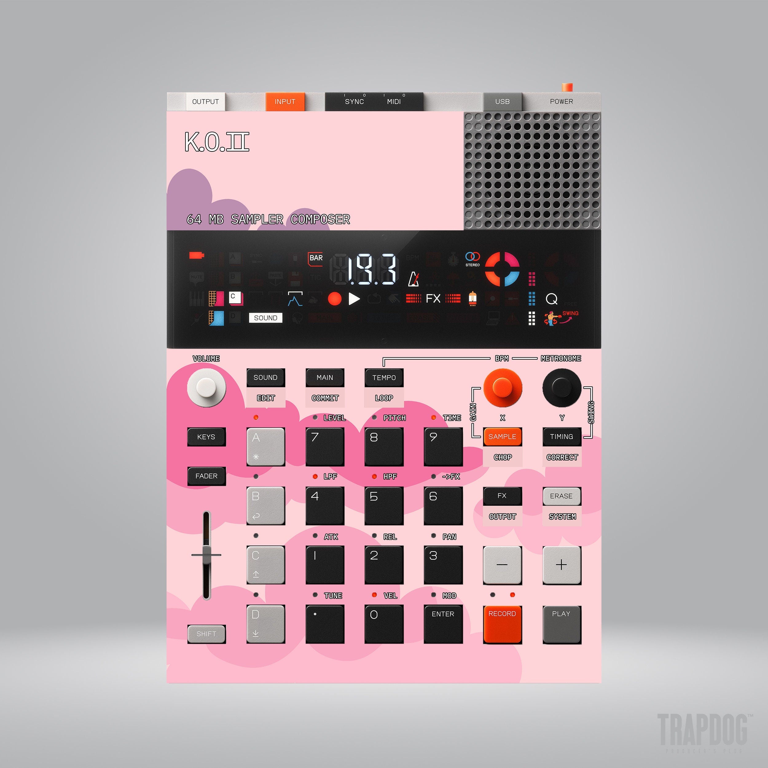 EP-133 KO II Vinyl Sticker Skin / Precut Holes / #103