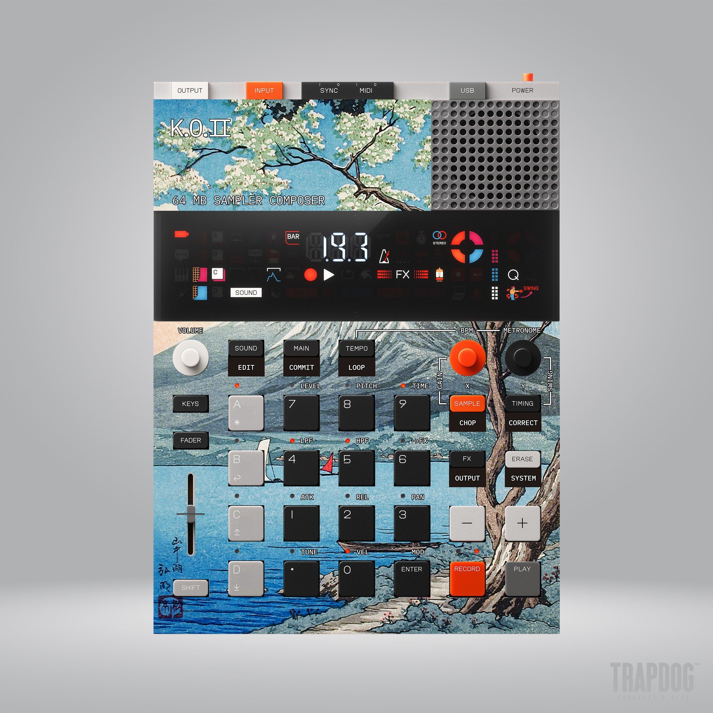 EP-133 KO II Vinyl Sticker Skin / Precut Holes / #119