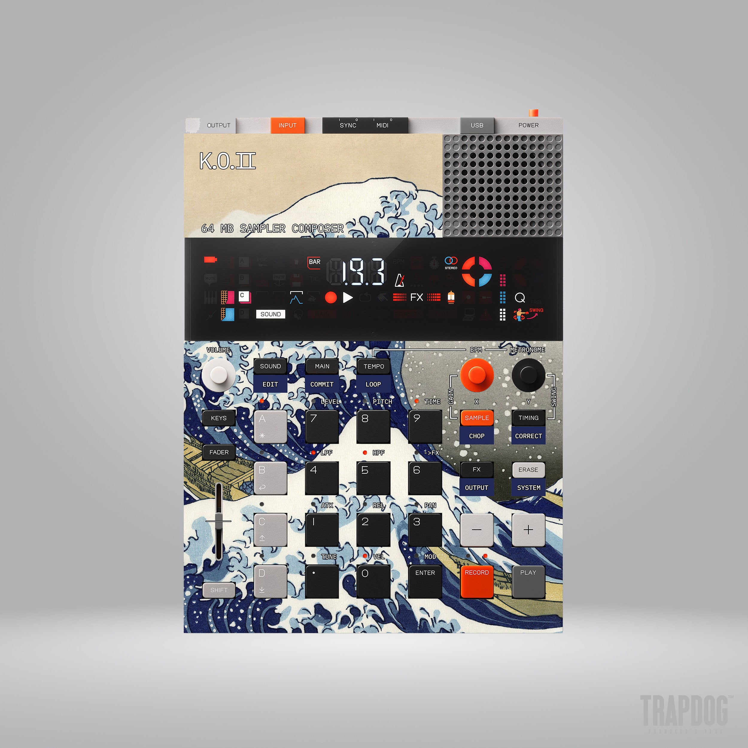 EP-133 KO II Vinyl Sticker Skin / Precut Holes / #2