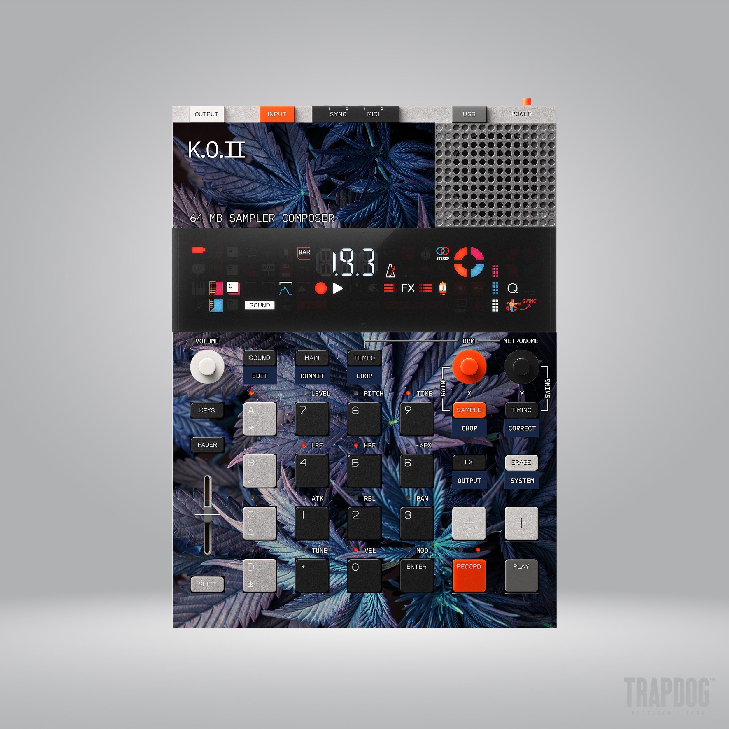 EP-133 KO II Vinyl Sticker Skin / Precut Holes / #12