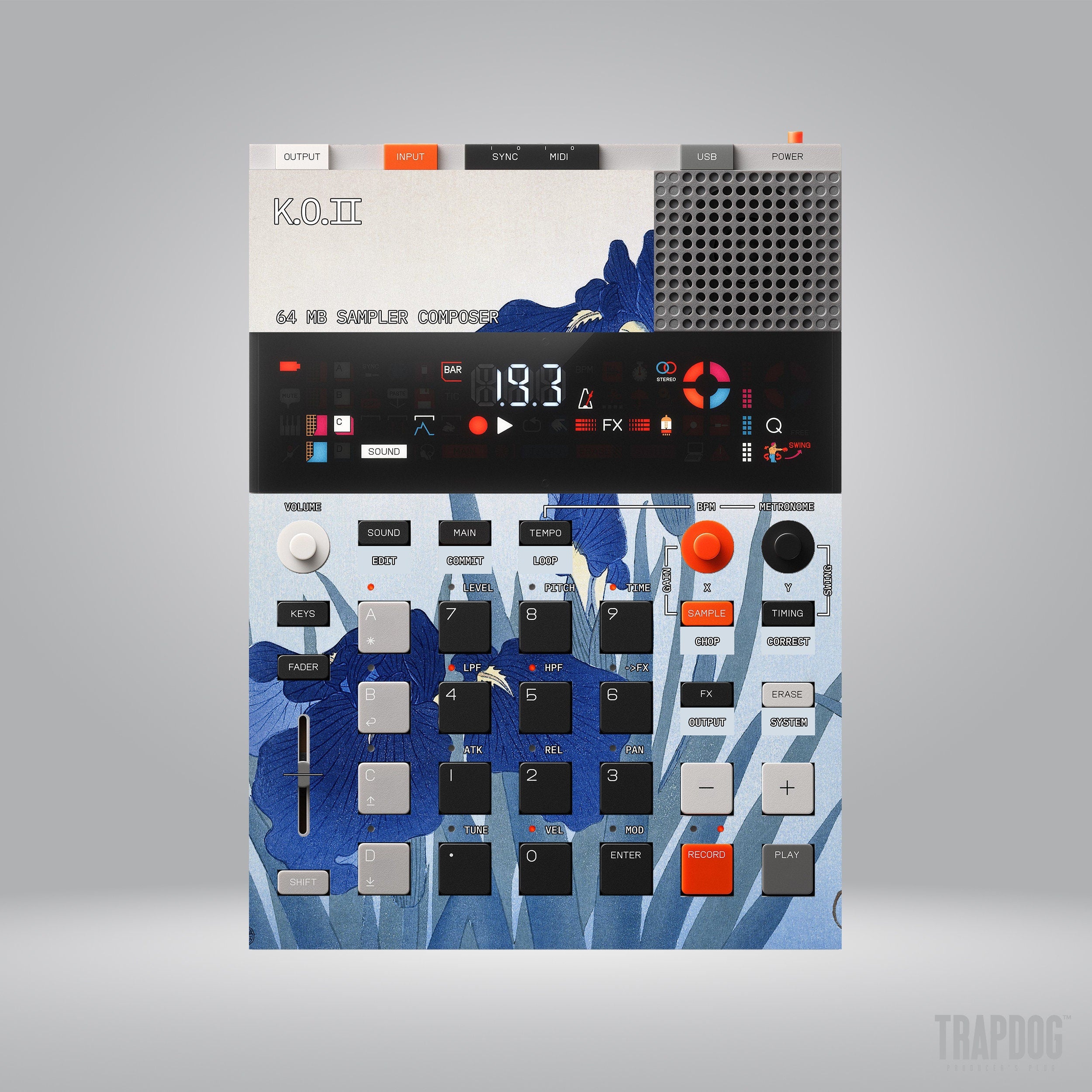 EP-133 KO II Vinyl Sticker Skin / Precut Holes / #33