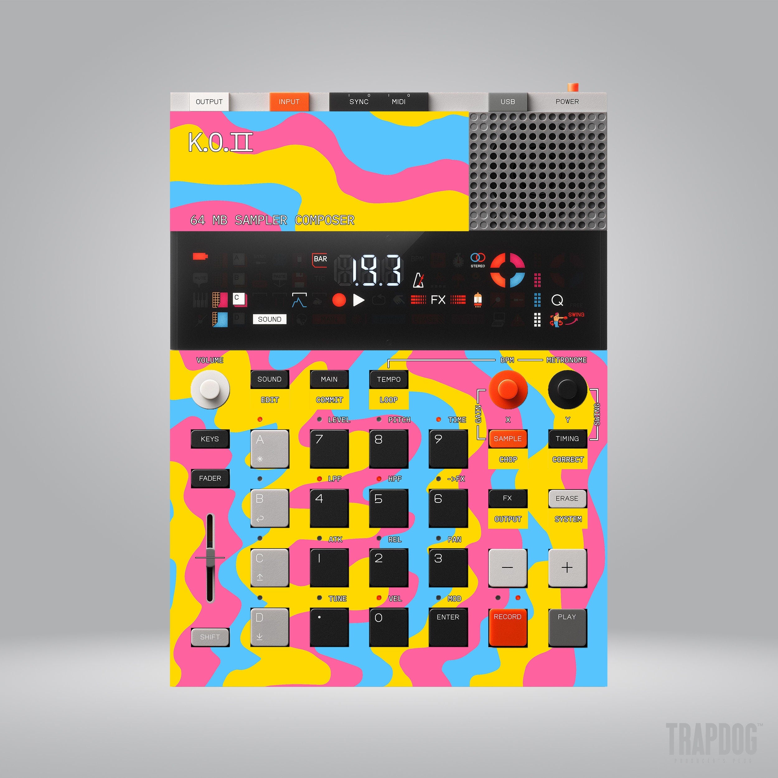 EP-133 KO II Vinyl Sticker Skin / Precut Holes / #45