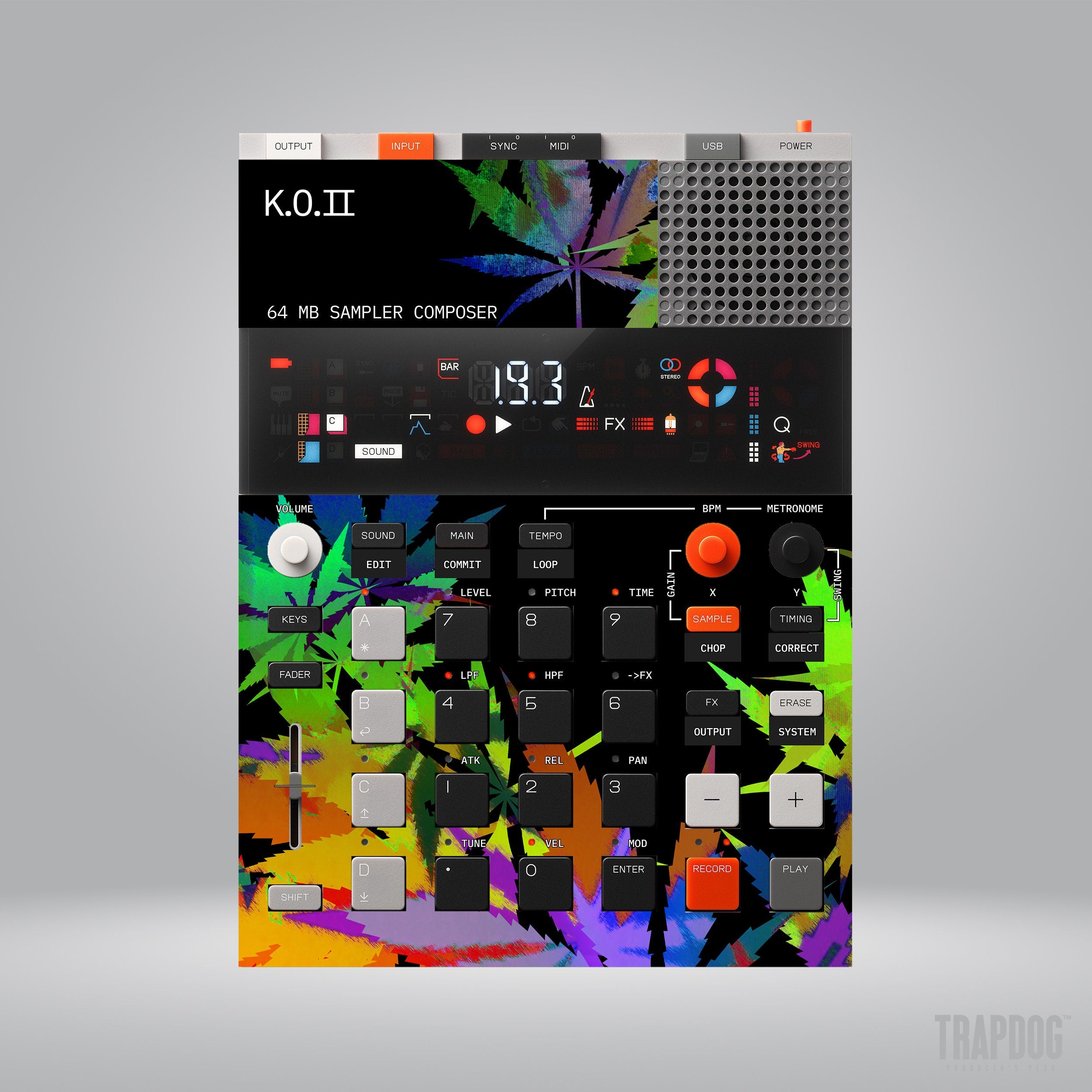EP-133 KO II Vinyl Sticker Skin / Precut Holes / #48