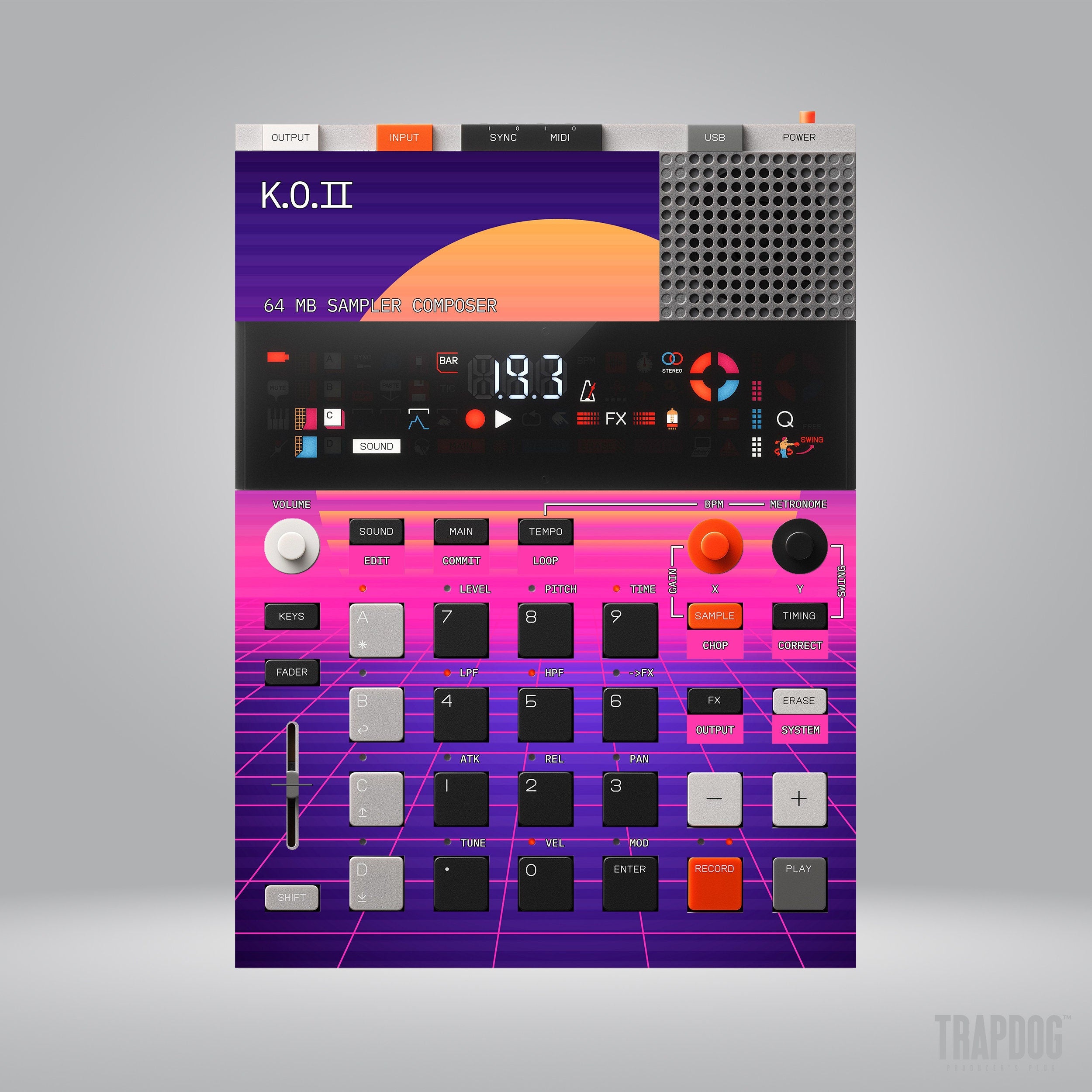 EP-133 KO II Vinyl Sticker Skin / Precut Holes / #51
