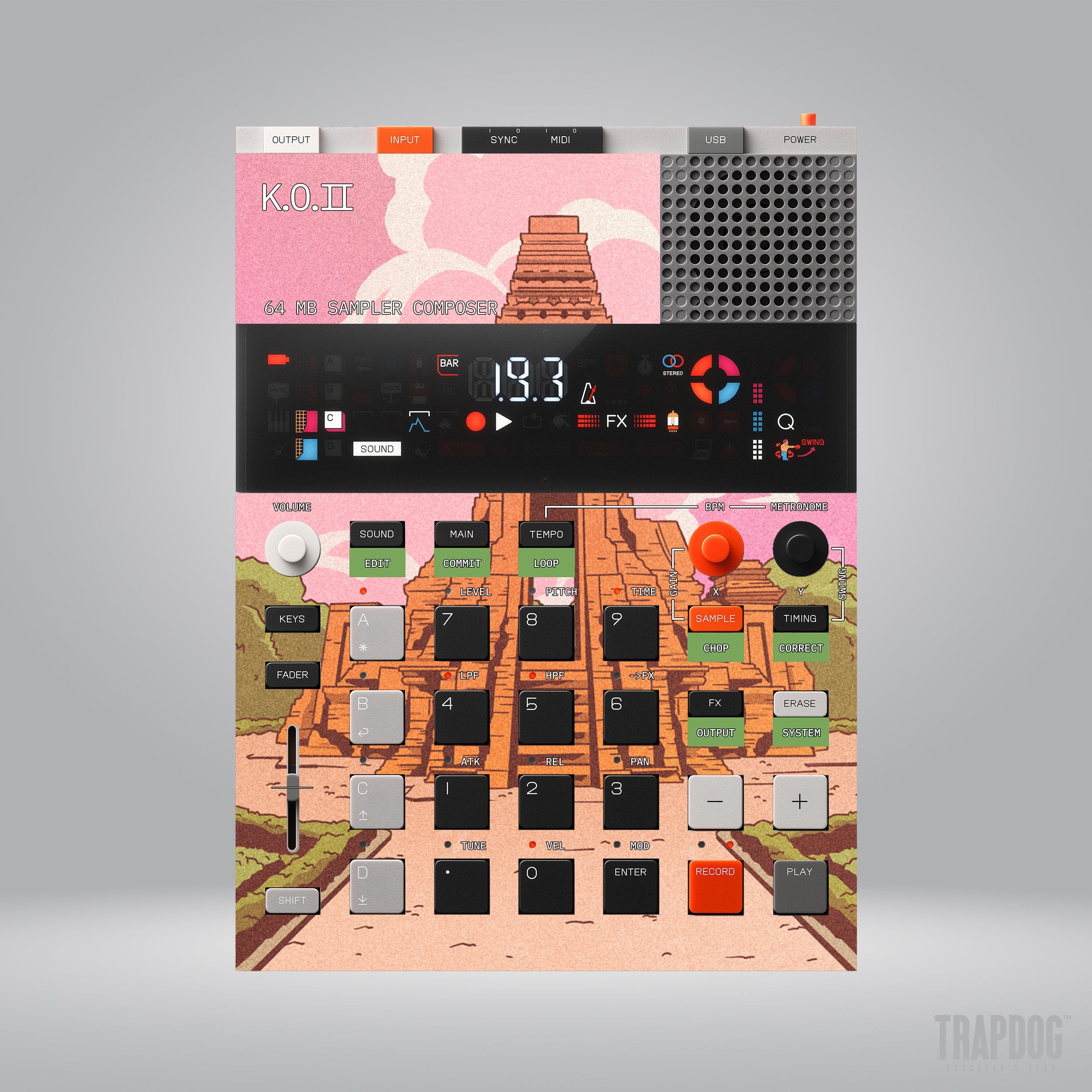 EP-133 KO II Vinyl Sticker Skin / Precut Holes / #52