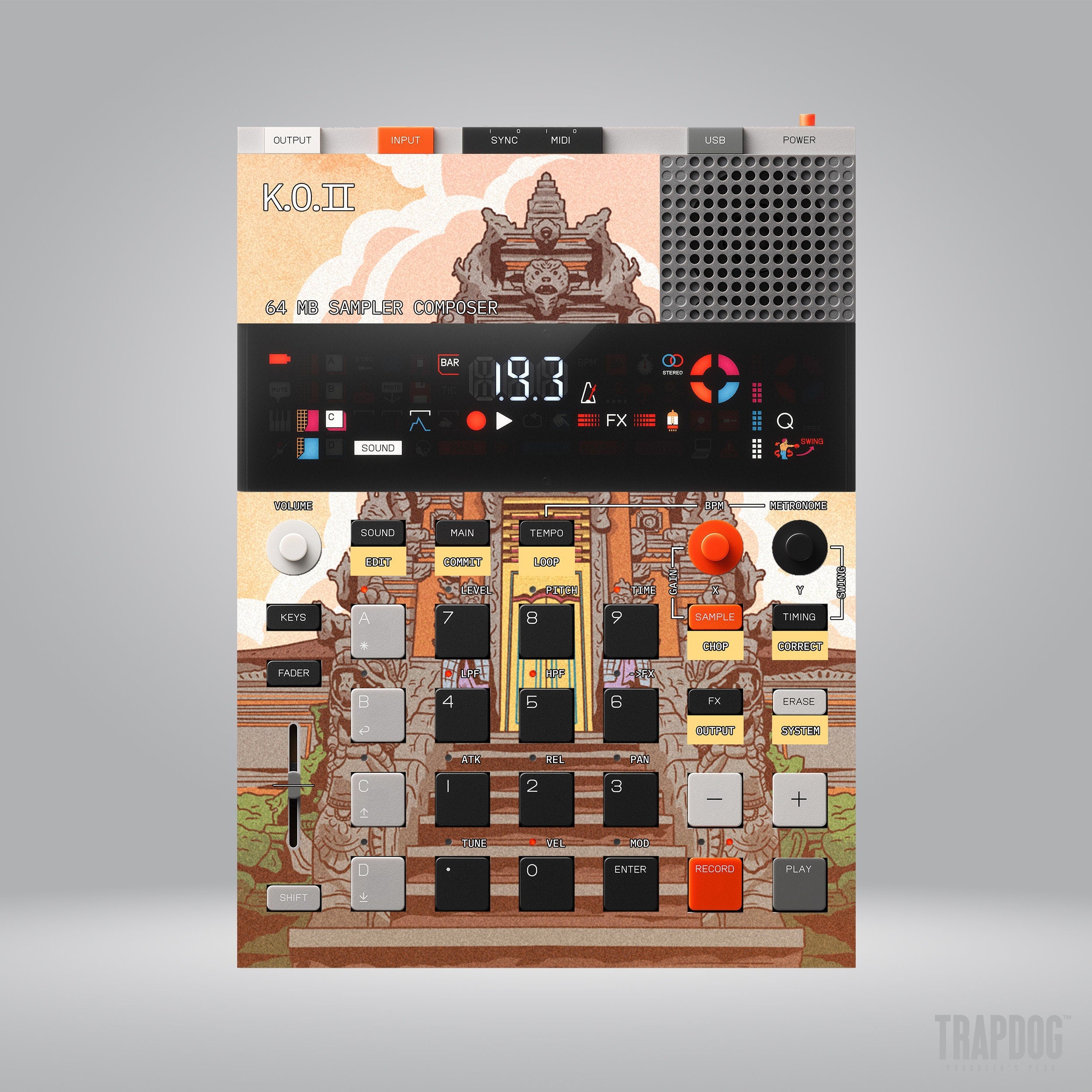 EP-133 KO II Vinyl Sticker Skin / Precut Holes / #53