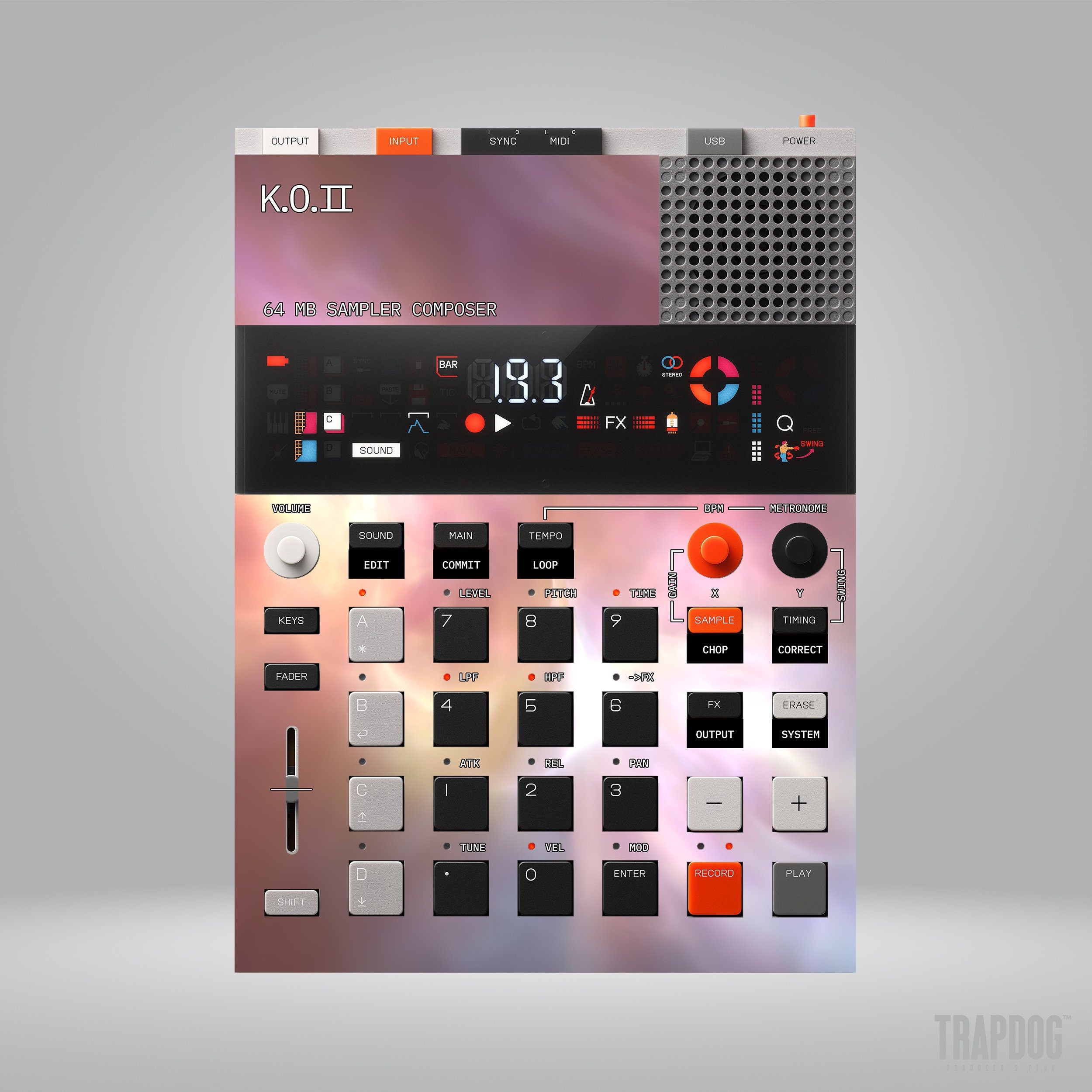 EP-133 KO II Vinyl Sticker Skin / Precut Holes / #62